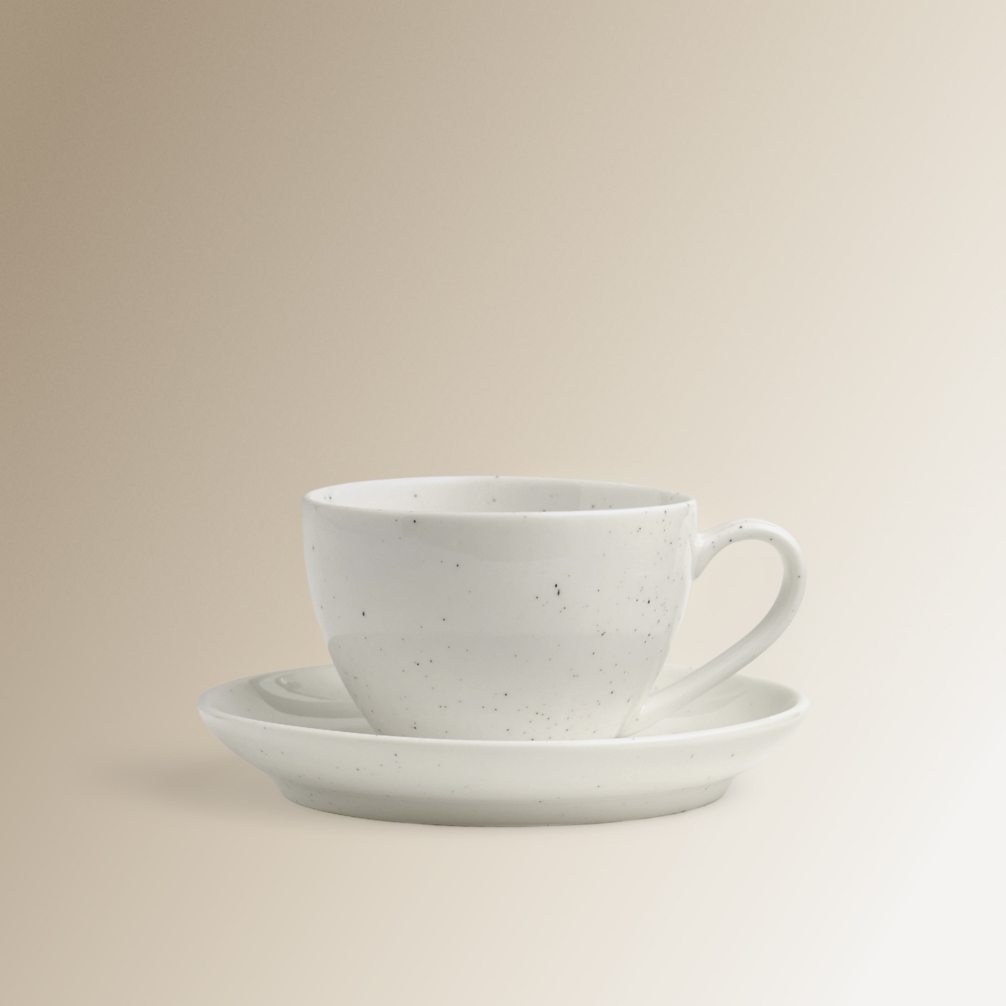 Chávena de Chá com Prato Yona Branco-1