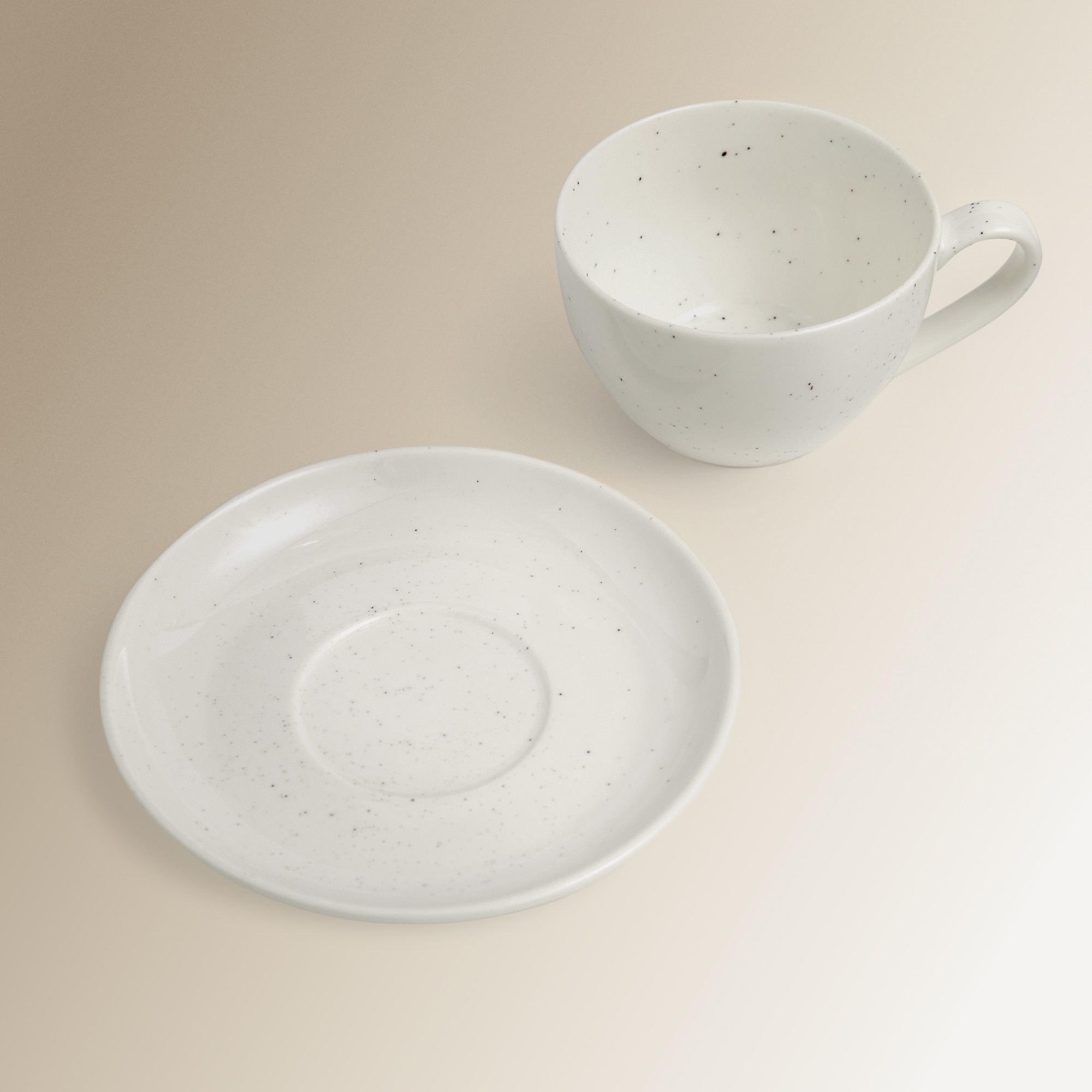 Chávena de Chá com Prato Yona Branco-3