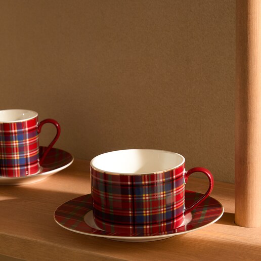 Taza de té con plato Mckenzie Navidad