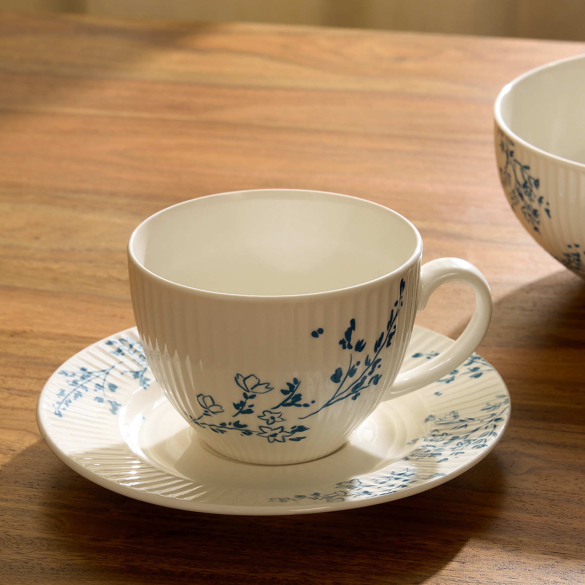 Taza de té con plato lisa Hampton · Basics El Corte Inglés · El Corte ...