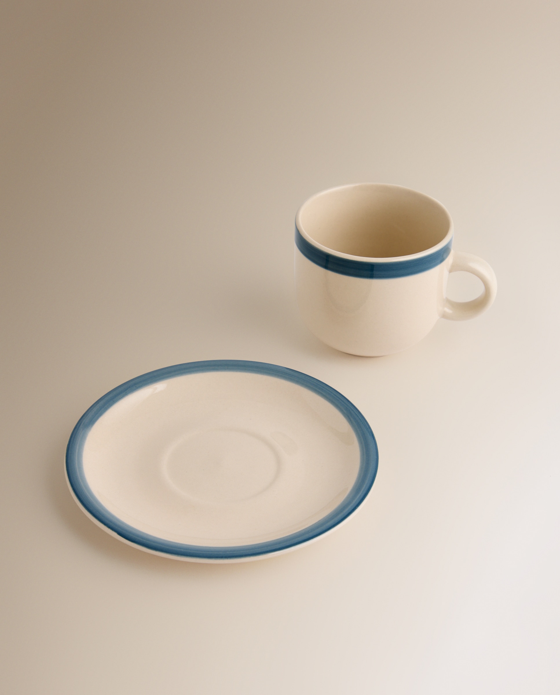 Set de 4 tazas con plato Octave El Corte Inglés Azul-4