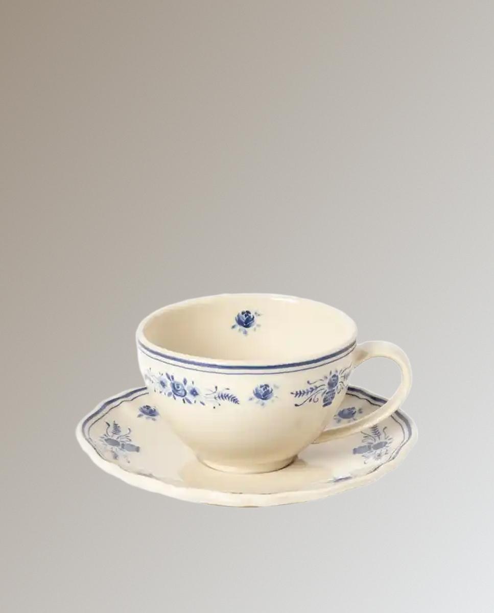 Costa Nova - Taza té con platillo Vila Costa Nova.