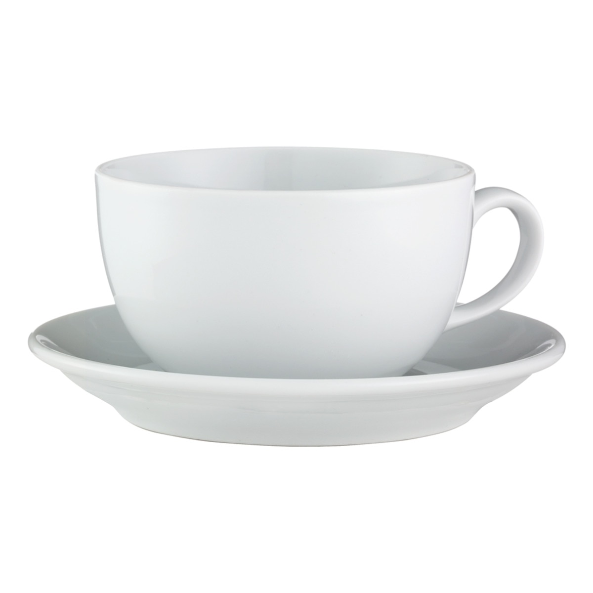 Chávena de pequeno-almoço com prato Universal El Corte Inglés Branco-1
