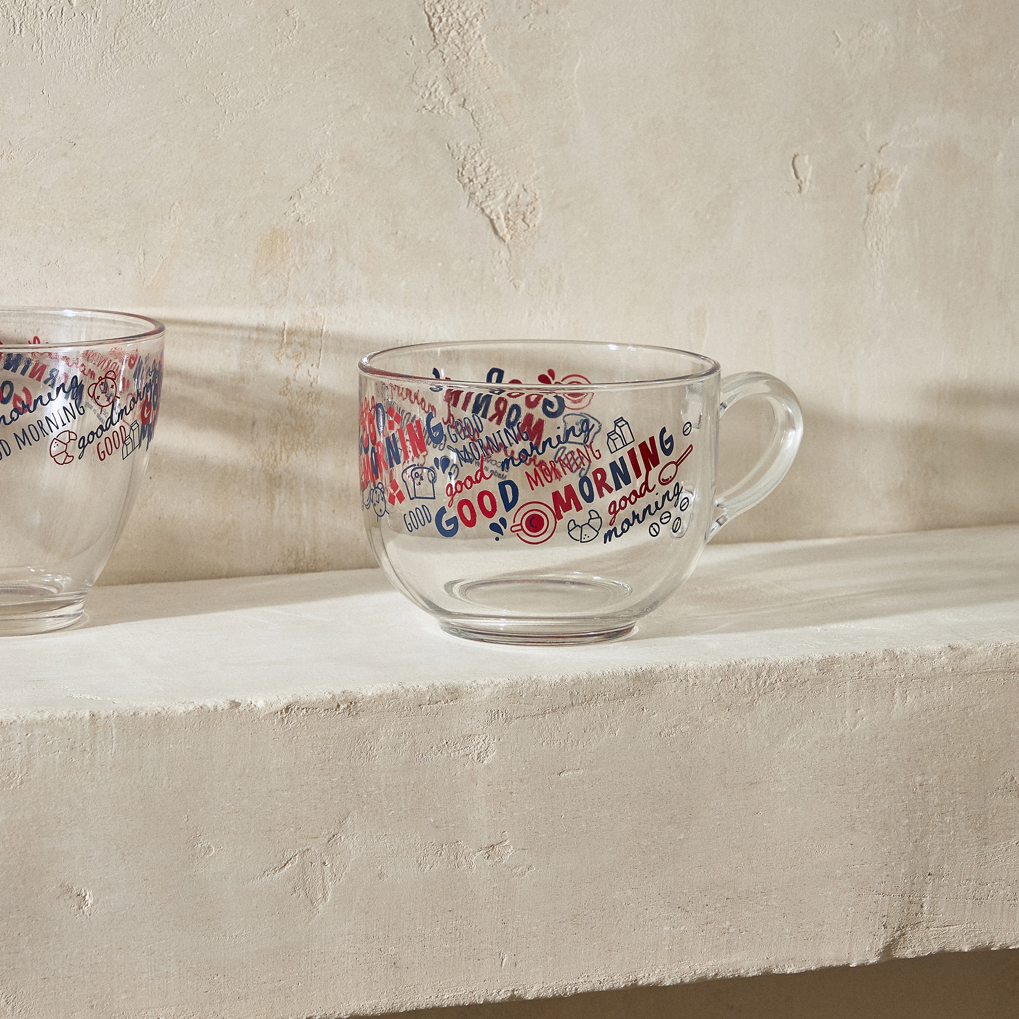 Imagen 0 de Taza Jumbo de vidrio Good Morning Basics El Corte Inglés