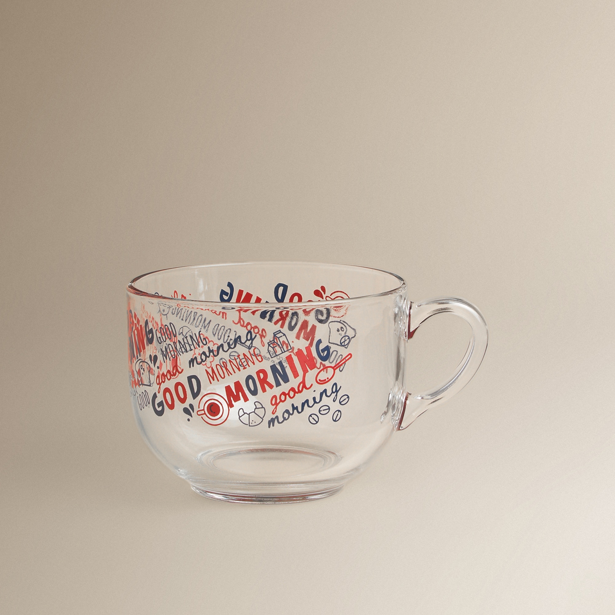 Taza Jumbo de vidrio Good Morning Basics El Corte Inglés Multicolor-3
