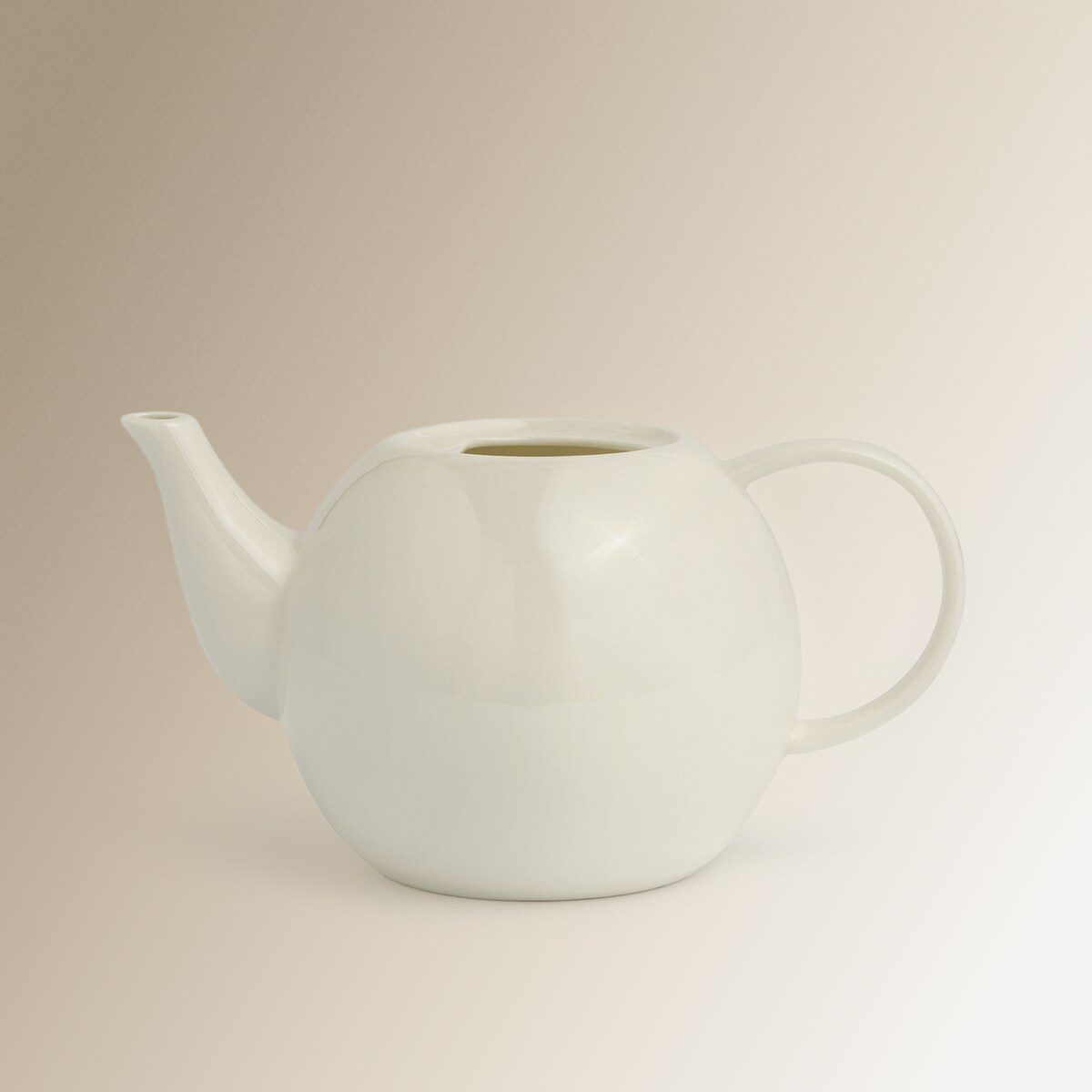 Chaleira redonda Bone China Essential El Corte Inglés Branco-2