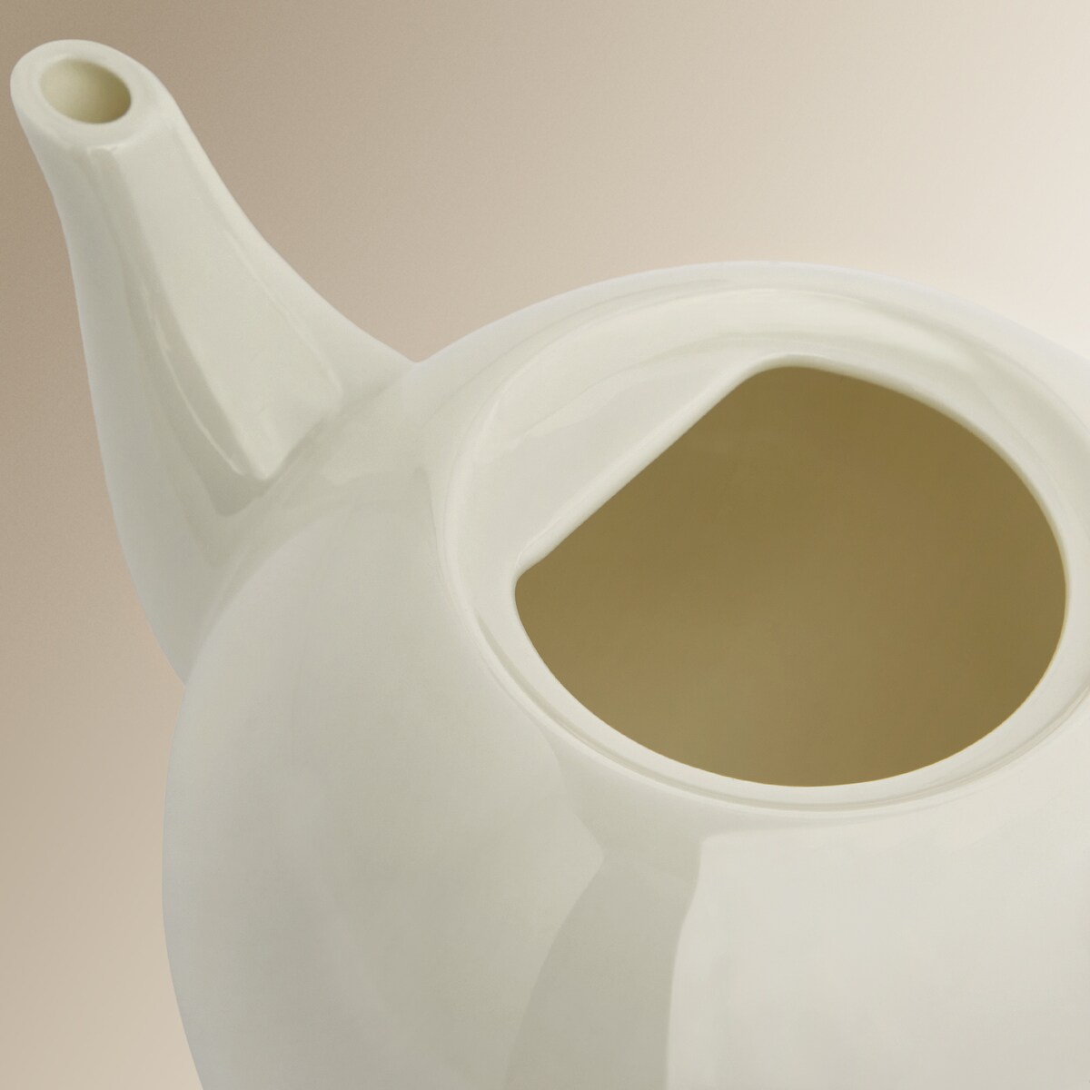 Chaleira redonda Bone China Essential El Corte Inglés Branco-4