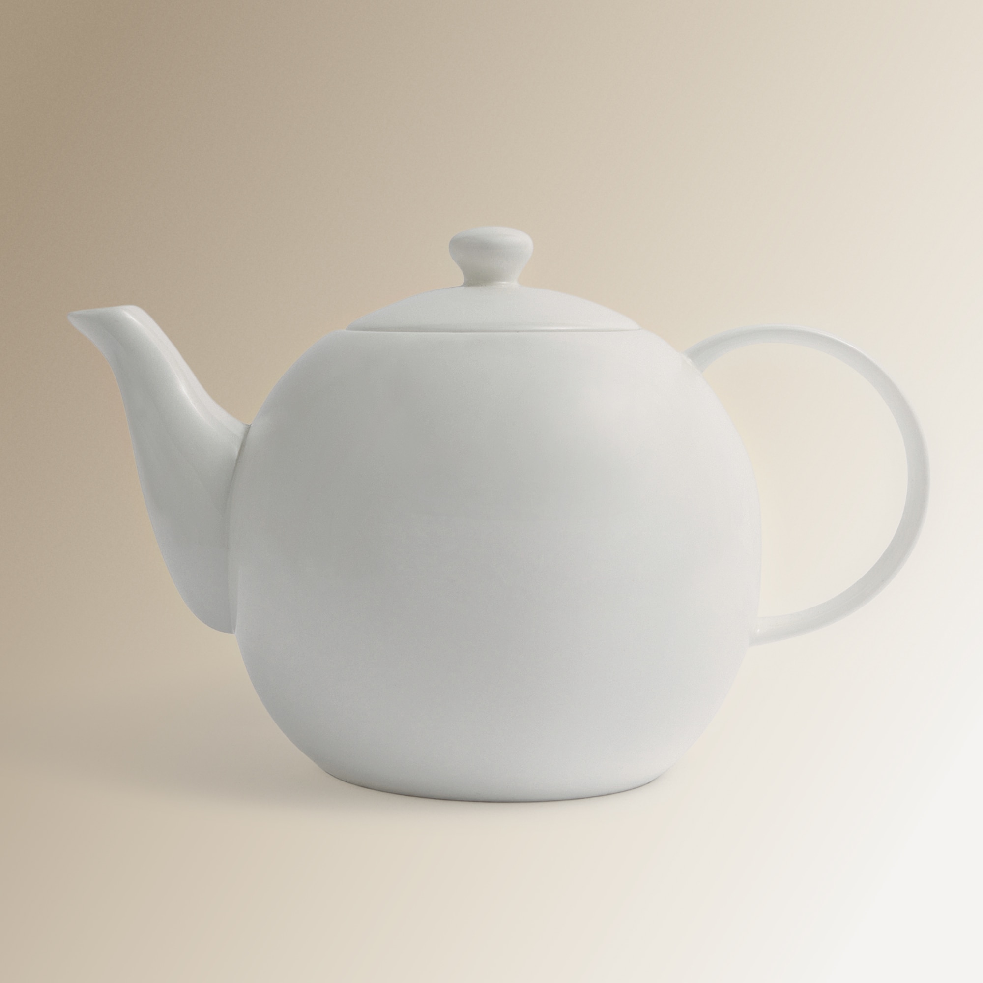 Chaleira redonda Bone China Essential El Corte Inglés Branco-1
