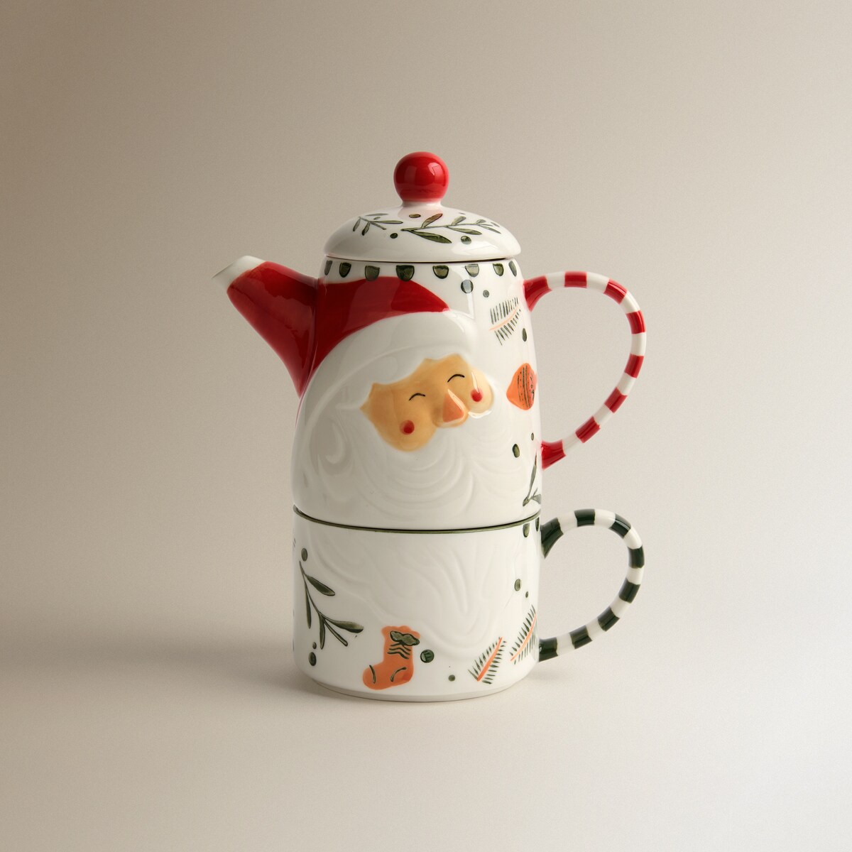 Té para uno Papá Noel Navidad Multicolor-2