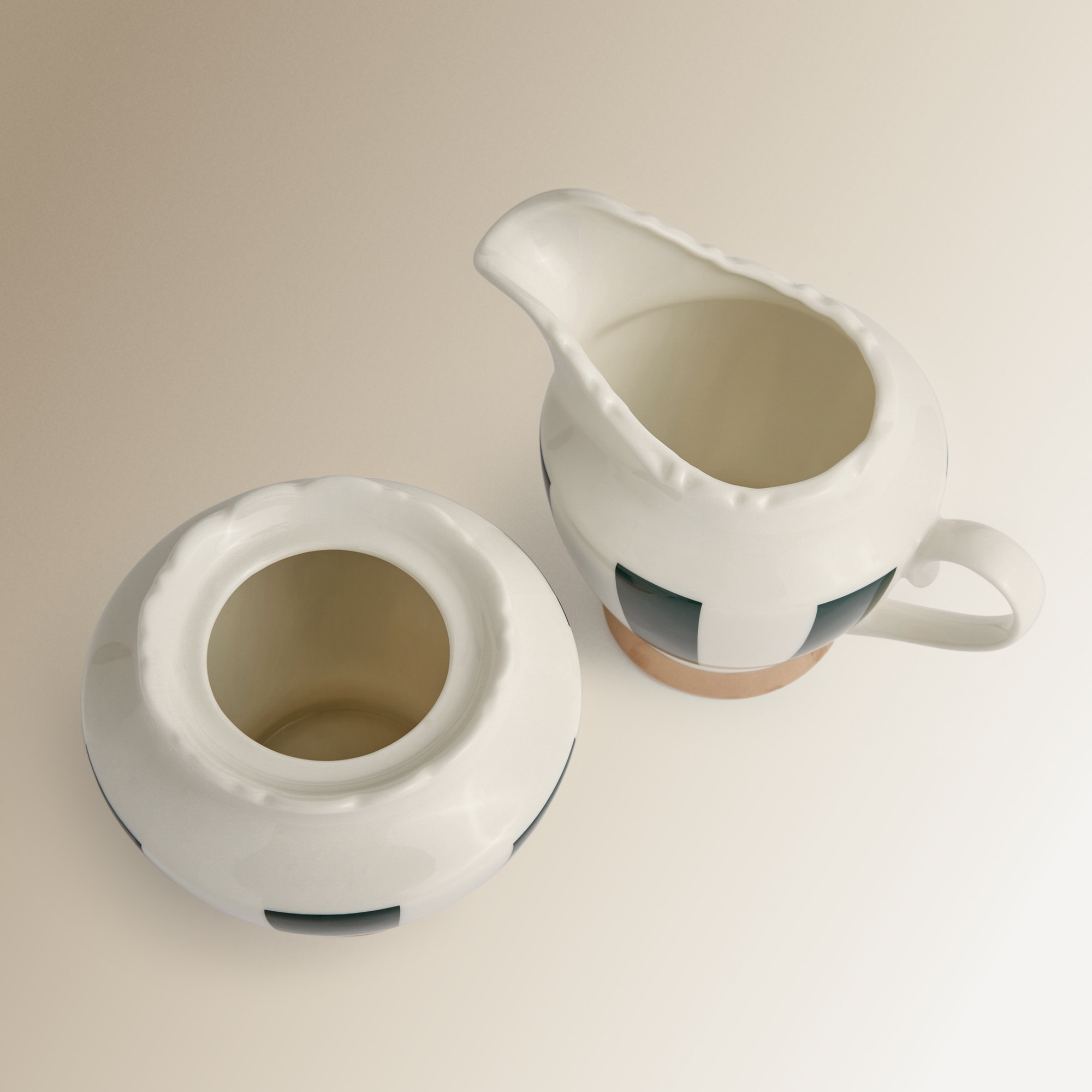 Conjunto de Açucareiro e Leiteira Persia Verde-escuro-6