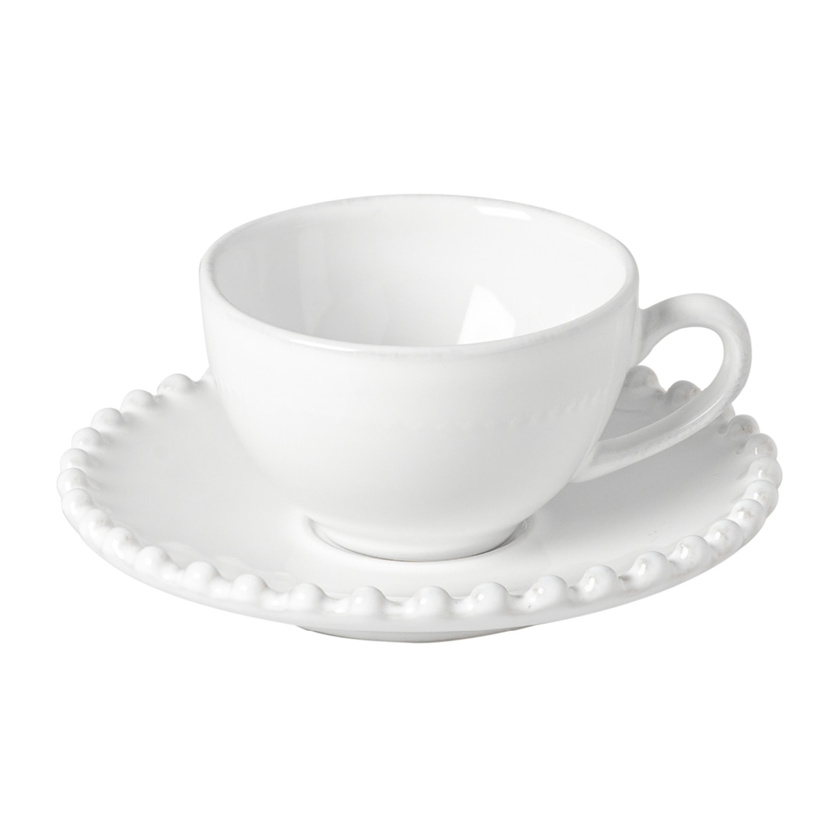 Costa Nova - Taza de café con plato Pearl Costa Nova.