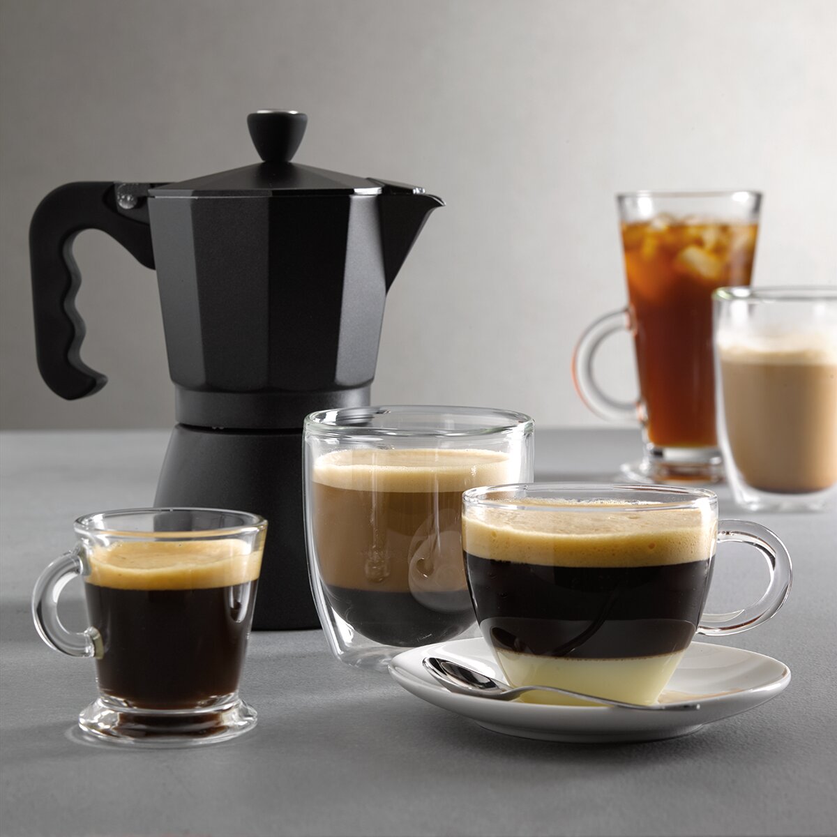 Conjunto de 2 chávenas de café Cali El Corte Inglés Transparente-3