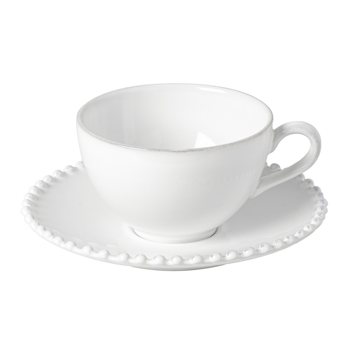 Costa Nova - Taza de té con plato Pearl Costa Nova.