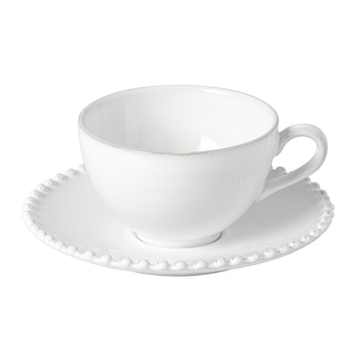 Taza de té con plato Pearl Costa Nova