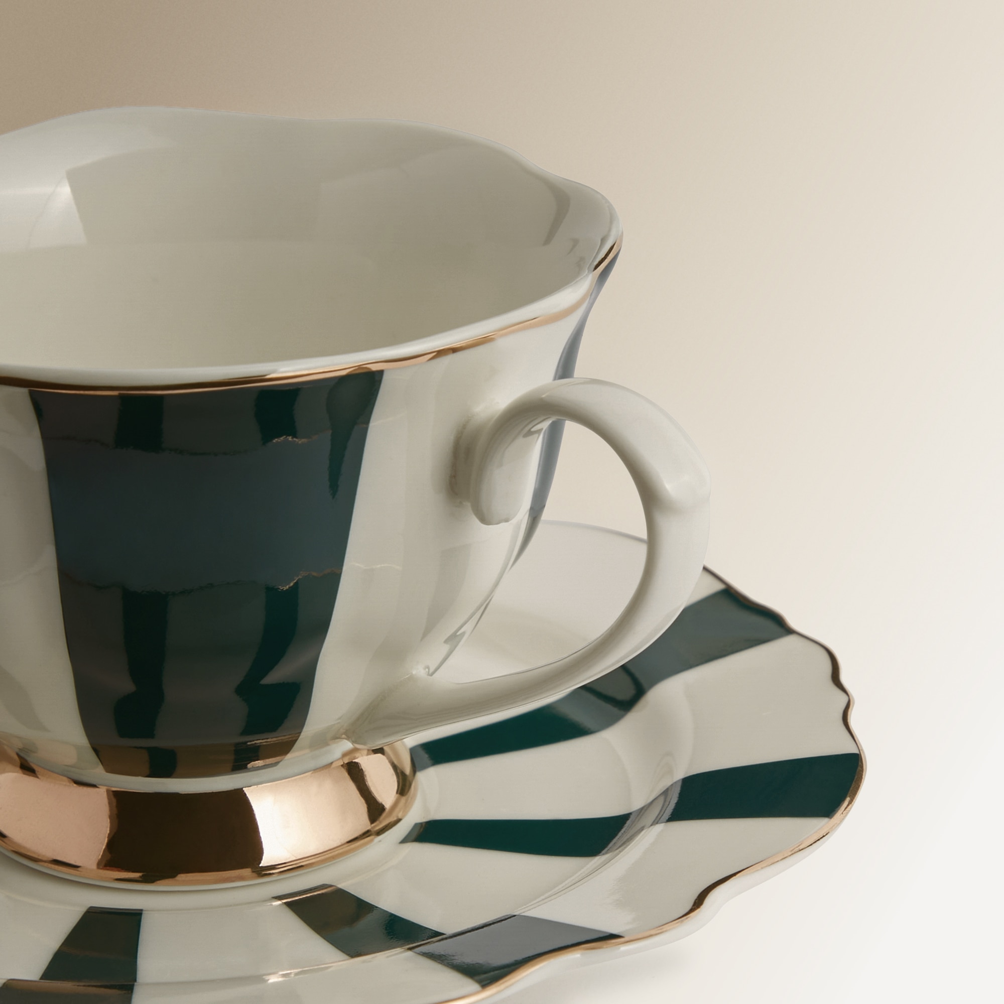 Conjunto de 2 Chávenas de Chá com Prato Persia Verde-escuro-2