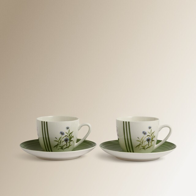 Imagen 0 de Set 2 tazas de té con plato Ledbury El Corte Inglés