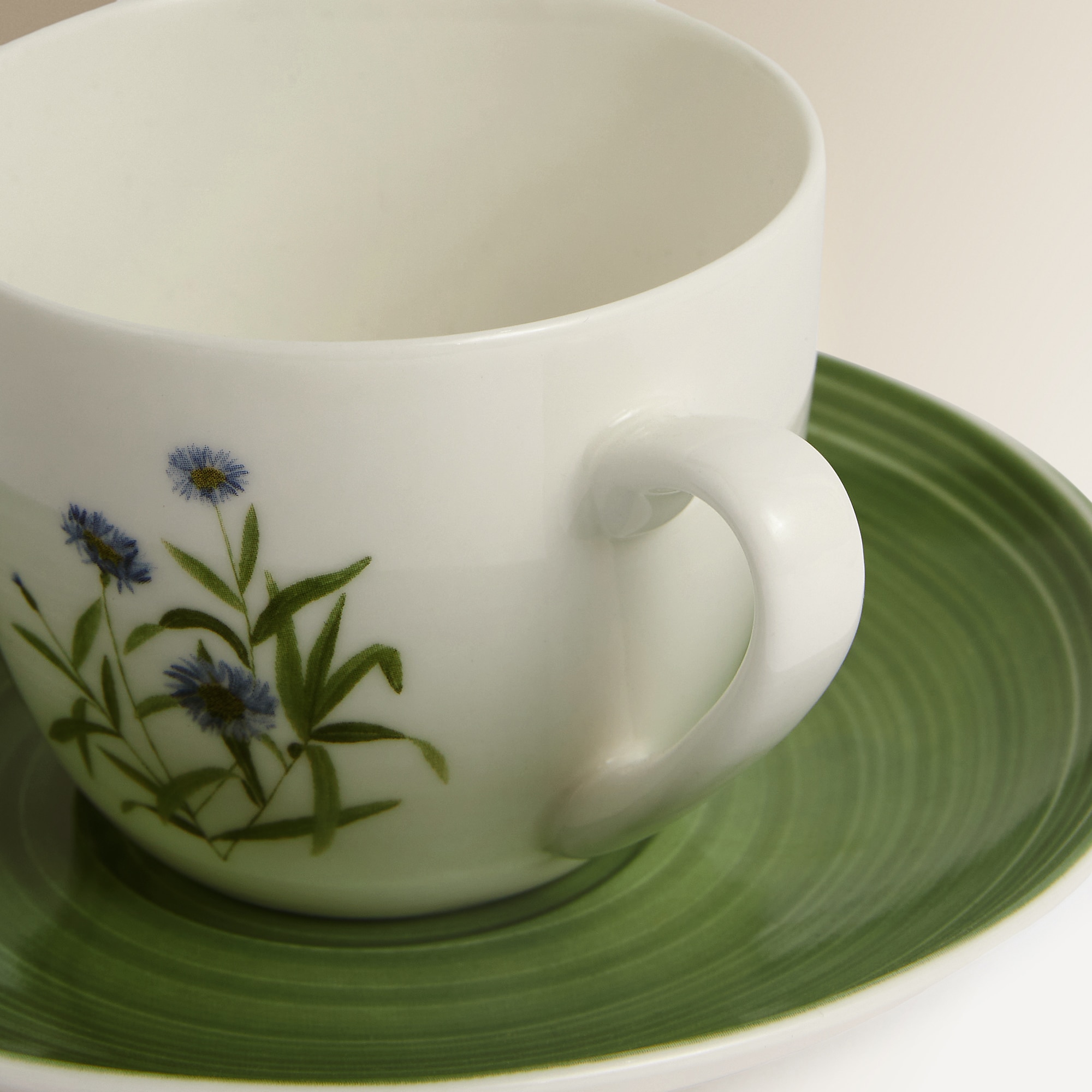 Conjunto de 2 Chávenas de Chá com Prato Ledbury Verde-3