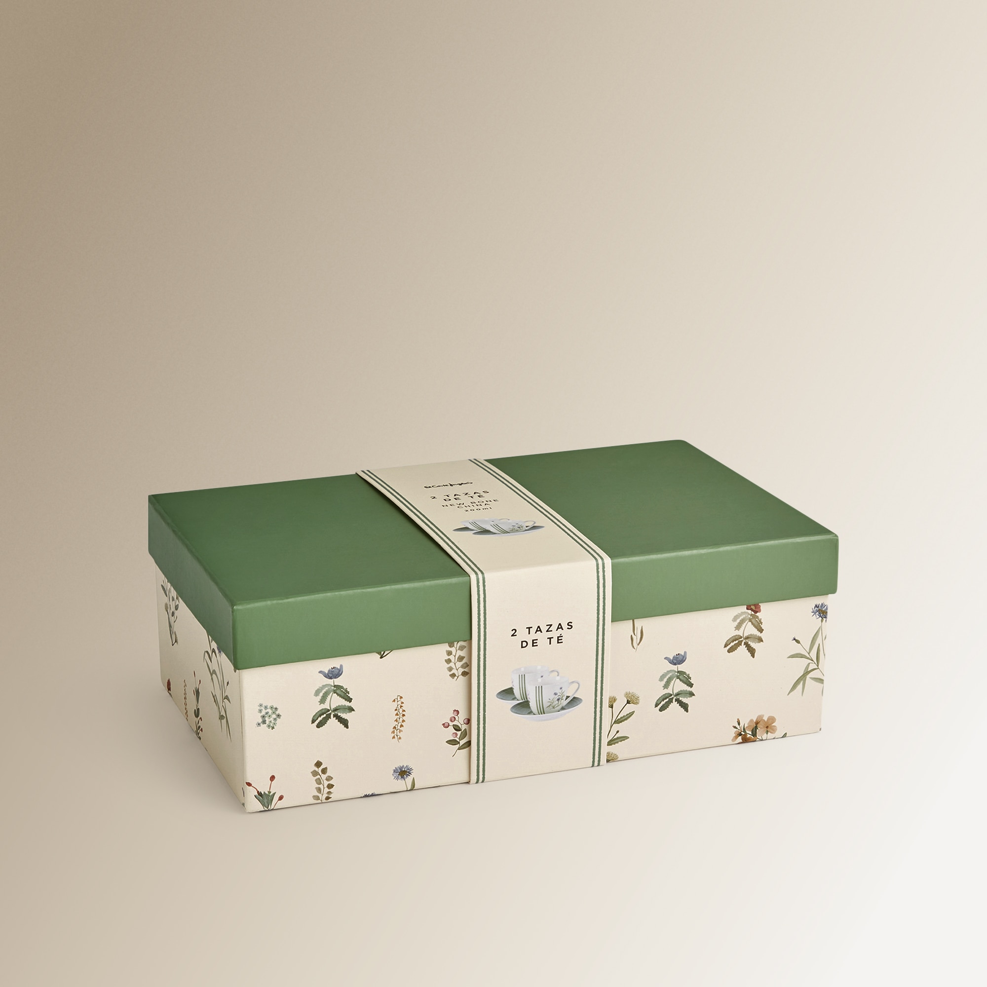 Conjunto de 2 Chávenas de Chá com Prato Ledbury Verde-4