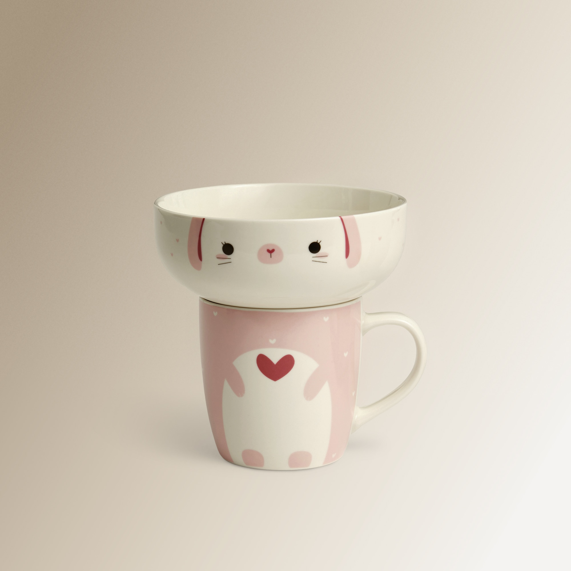 Imagen 0 de Set de regalo taza y bowl Rabbit Basics El Corte Inglés