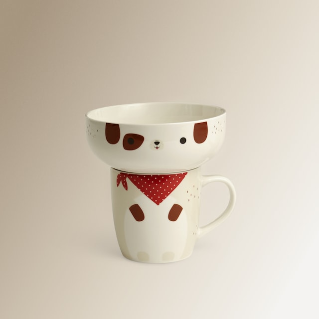 Imagen 0 de Set de regalo taza y bowl Cat Basics El Corte Inglés