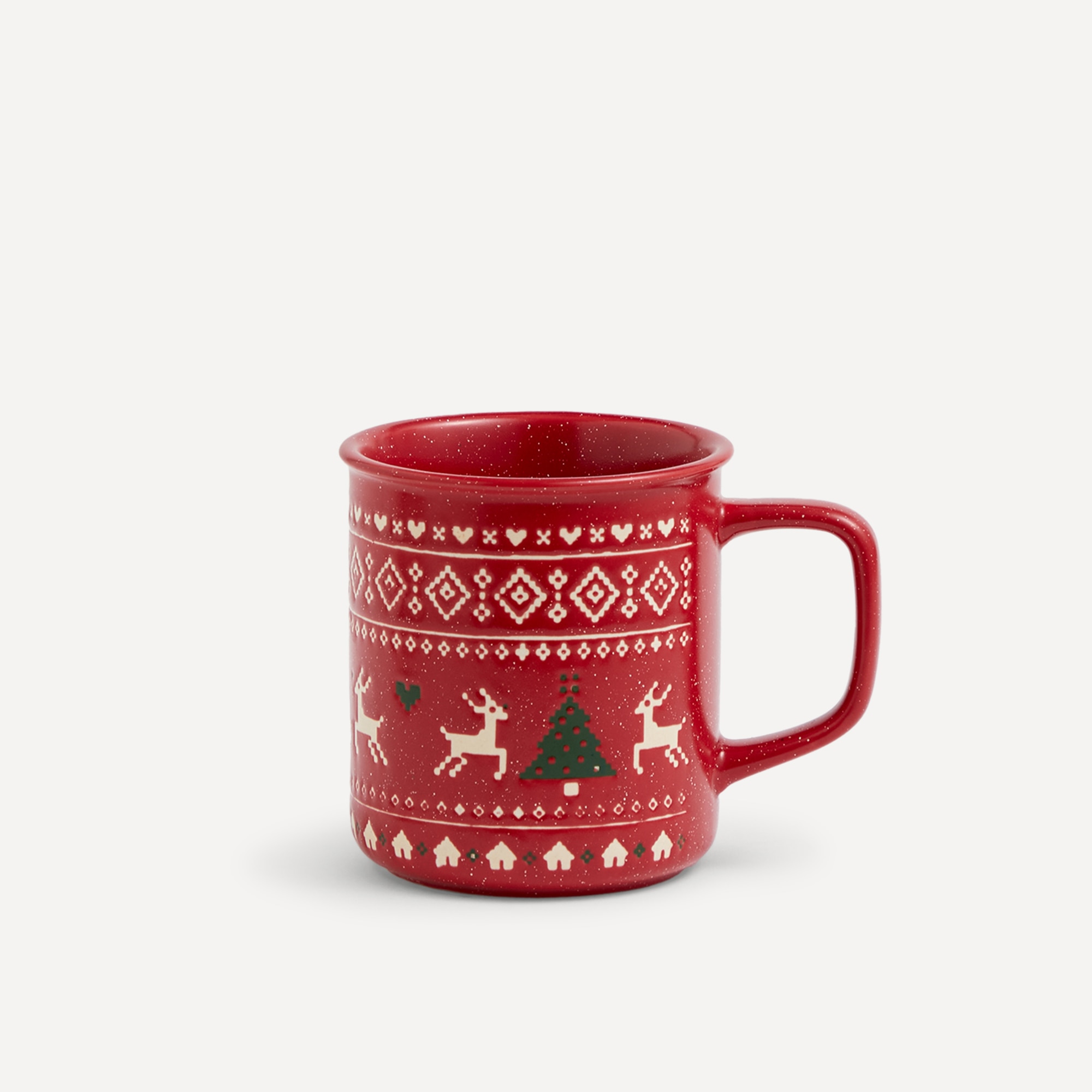 Taza mug Ciervo Navidad Basics El Corte Inglés Rojo-1