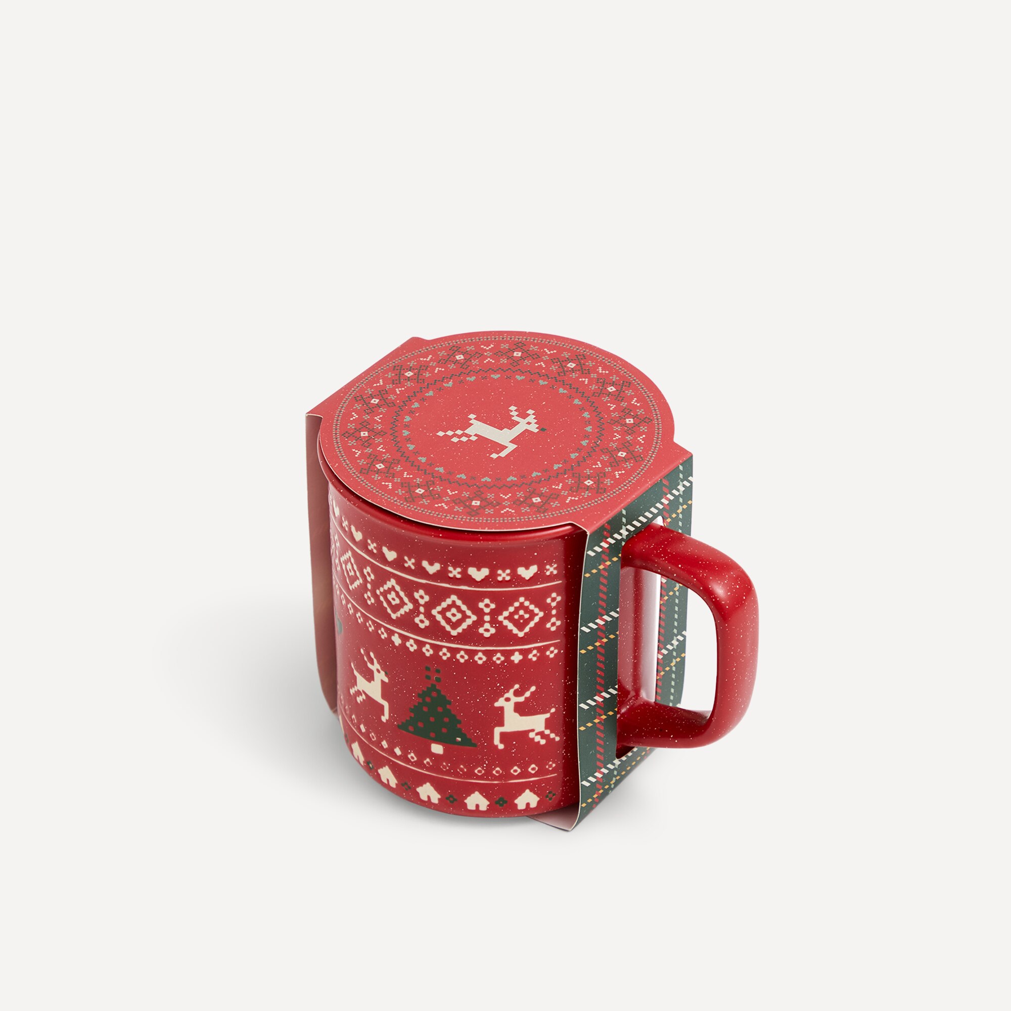 Taza mug Ciervo Navidad Basics El Corte Inglés Rojo-3