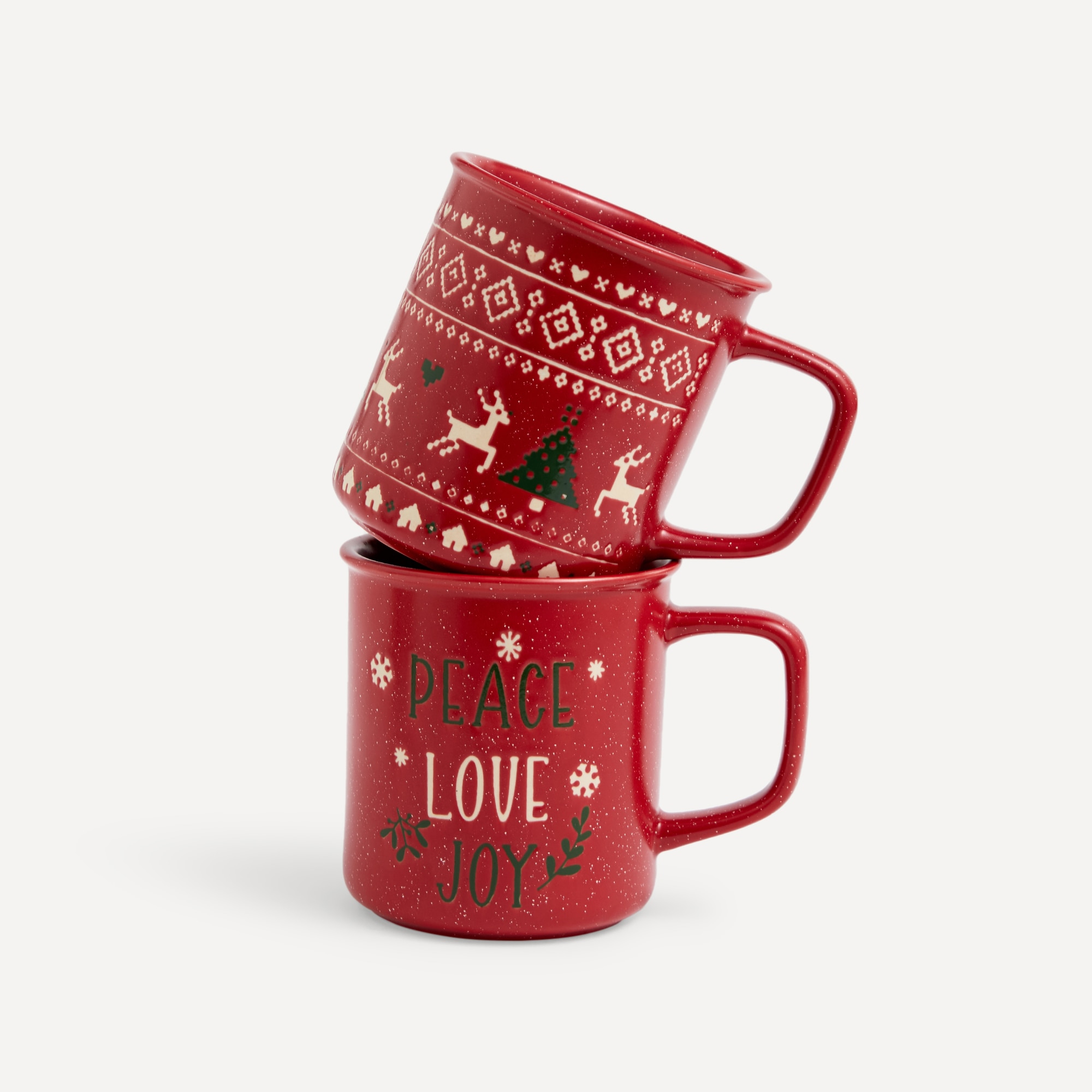 Taza mug Ciervo Navidad Basics El Corte Inglés Rojo-4
