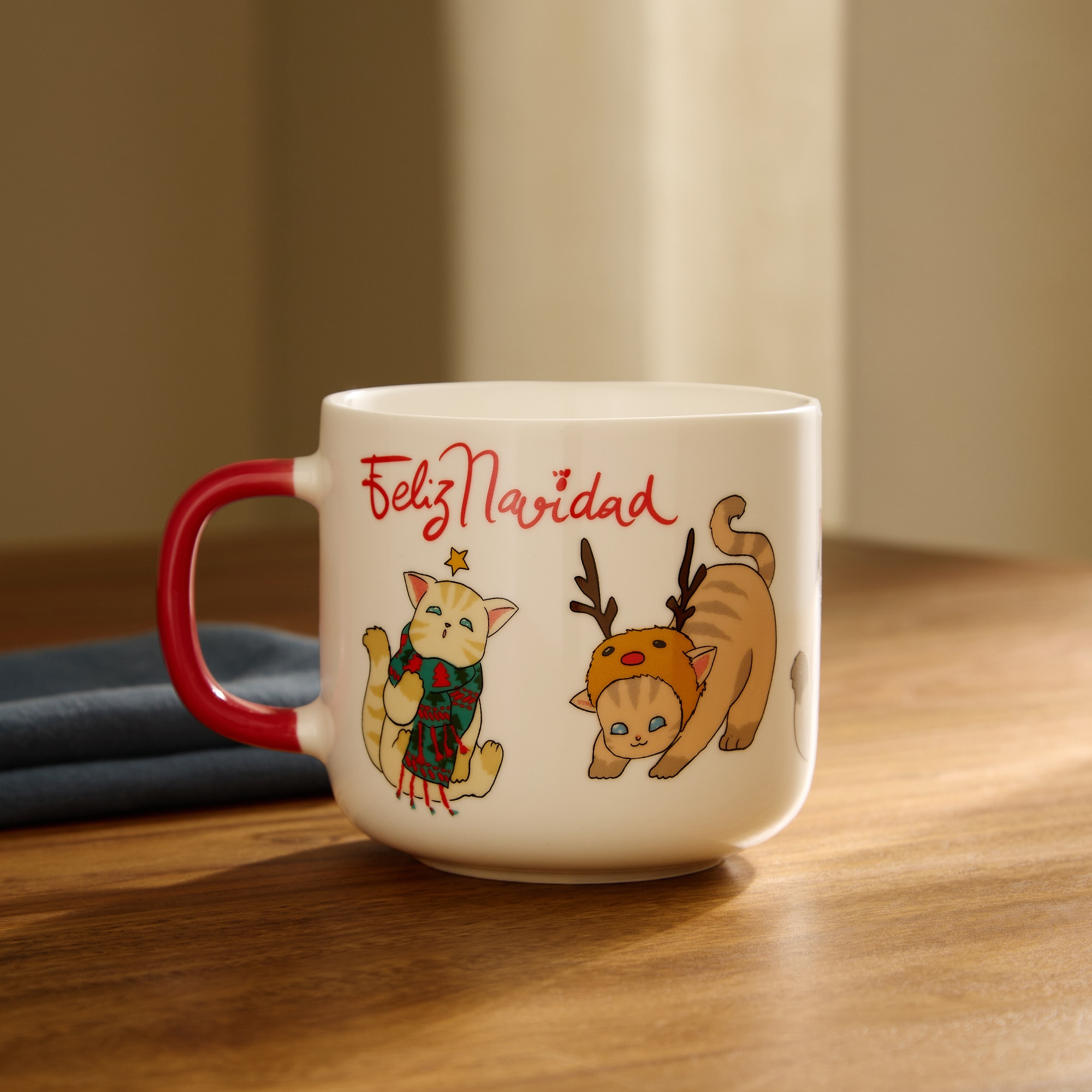 Taza mug Gato Navidad Multicolor-1