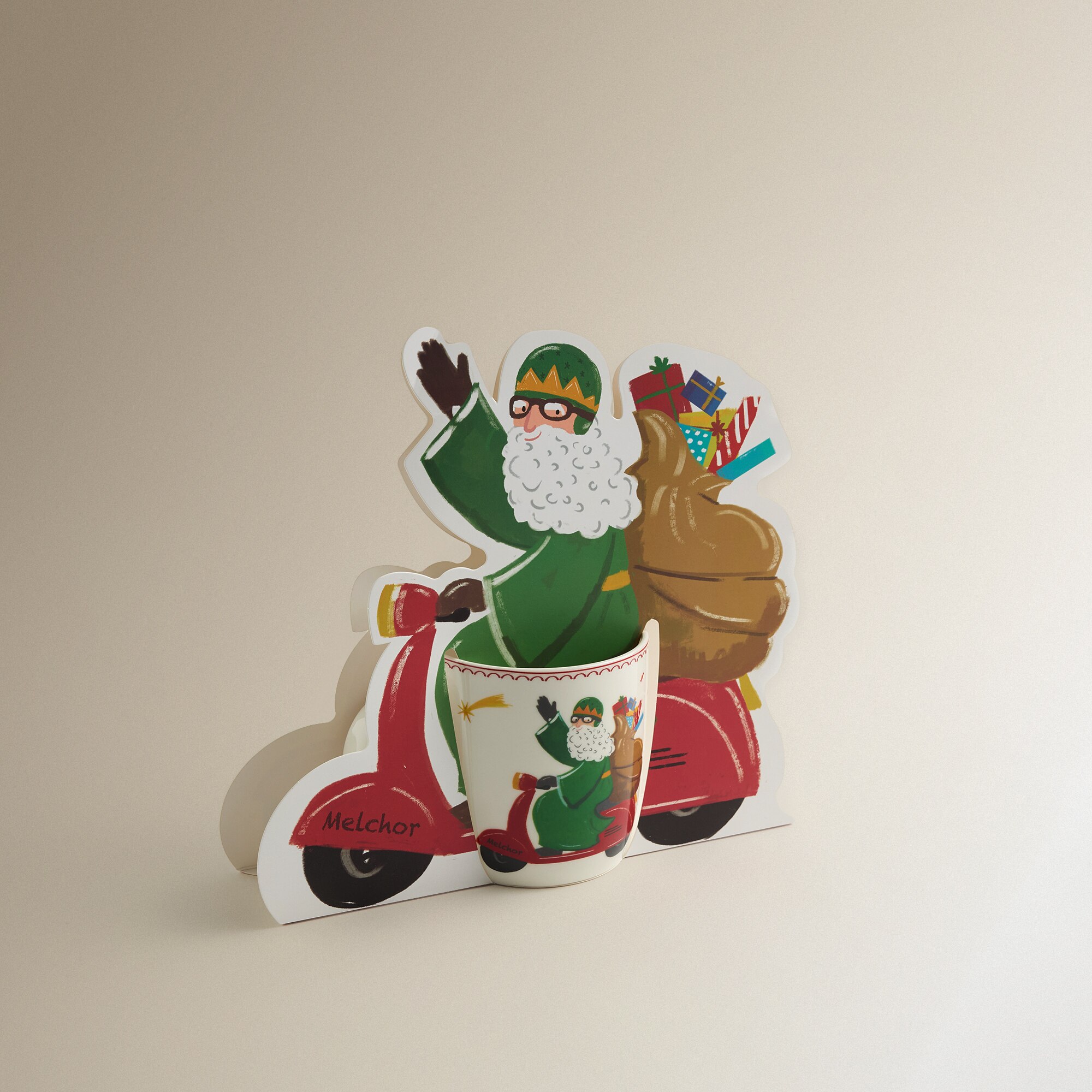 Taza mug Rey Melchor Navidad Multicolor-5