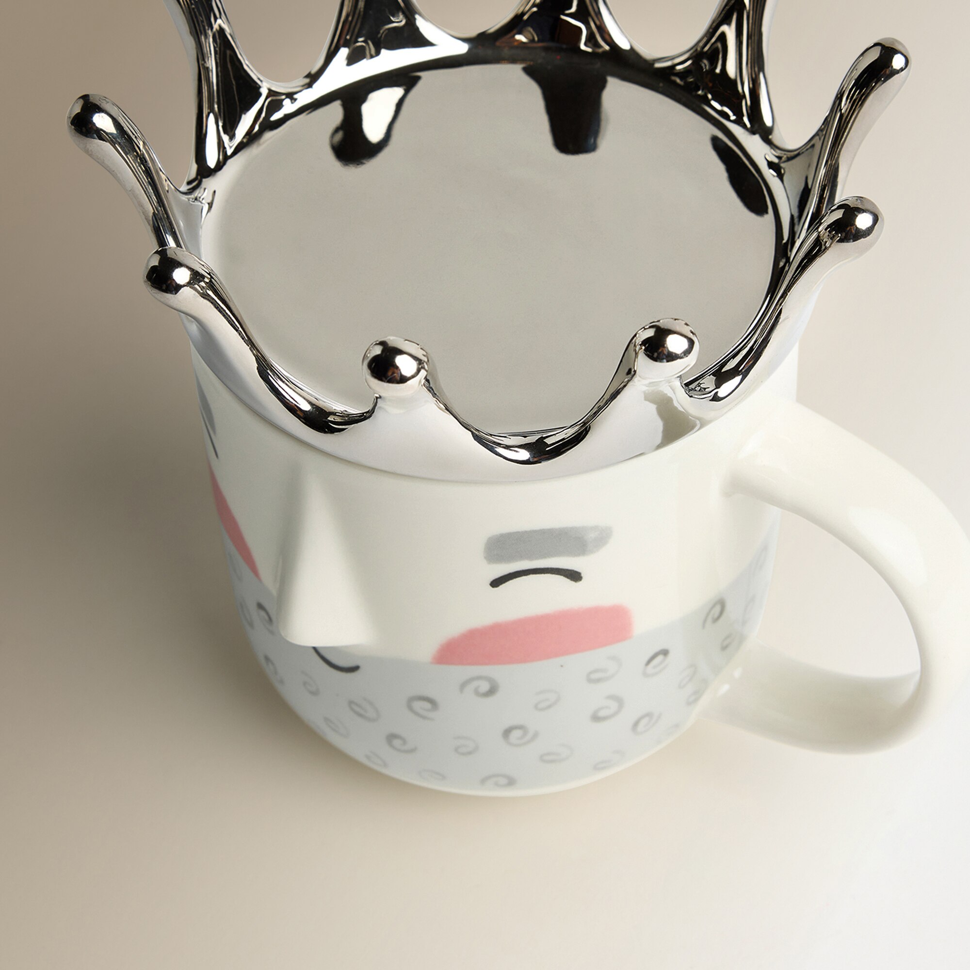 Taza mug Rey Melchor Corona Navidad Plata-3