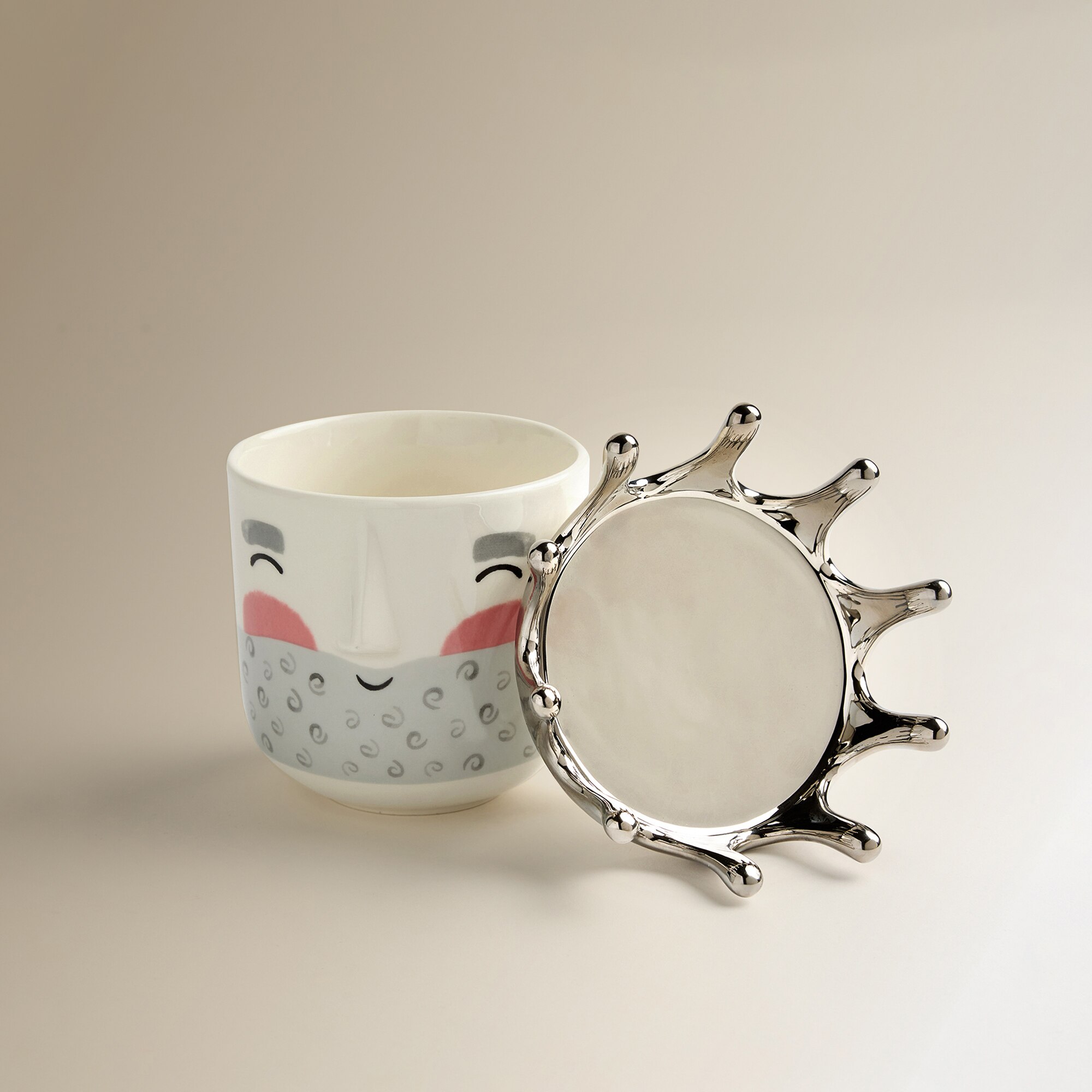 Taza mug Rey Melchor Corona Navidad Plata-5
