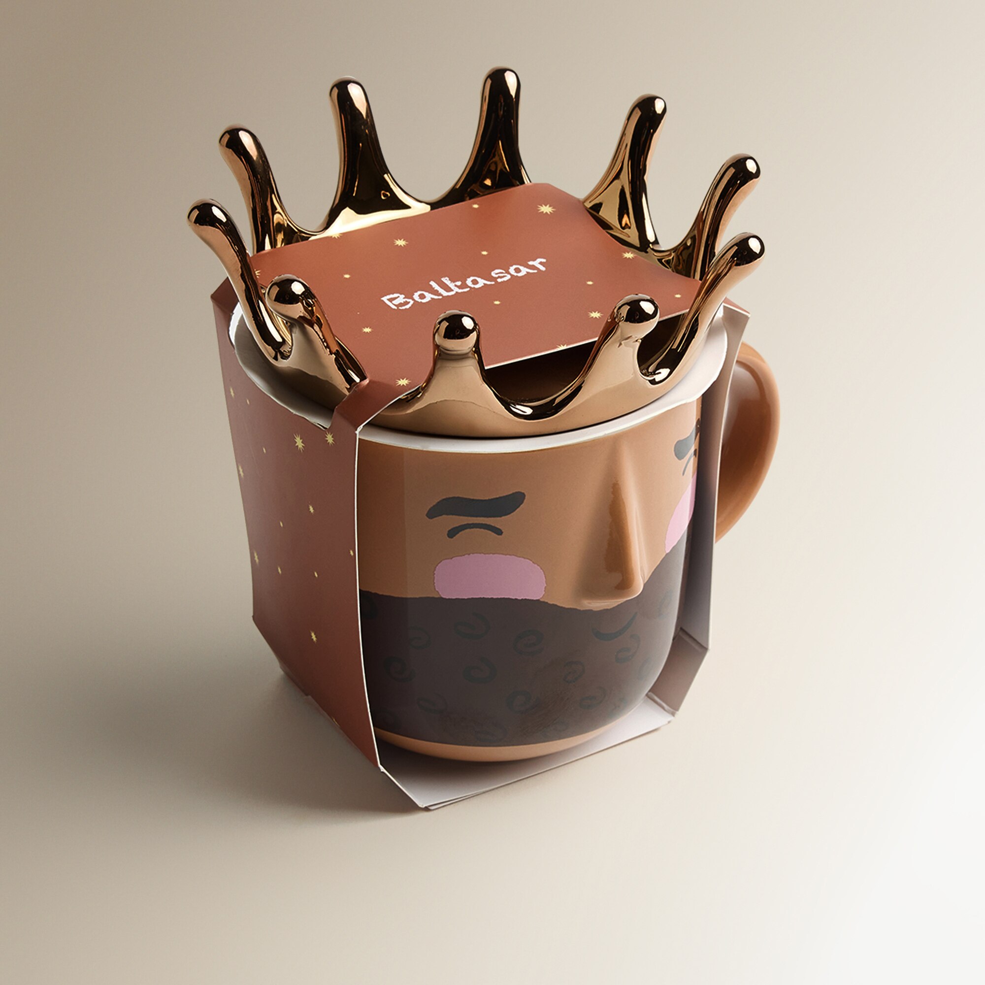 Taza mug Rey Baltasar Corona Navidad Cobre-6