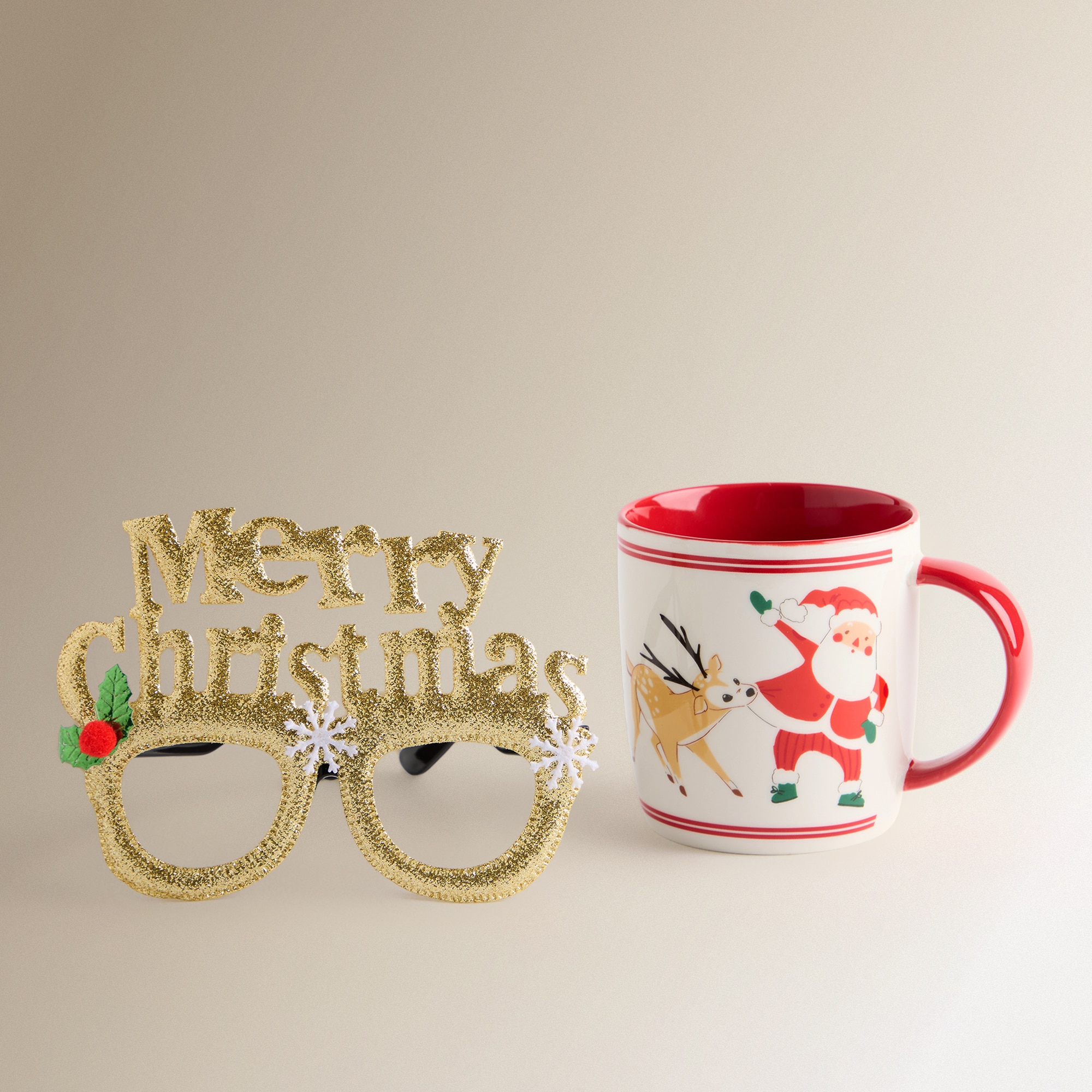 Taza mug Papa Noel Happy Navidad Rojo-2