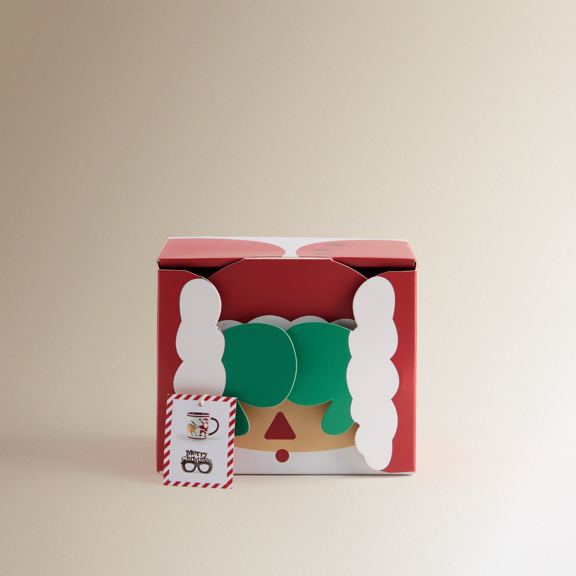 Taza mug Papa Noel Happy Navidad Rojo-6