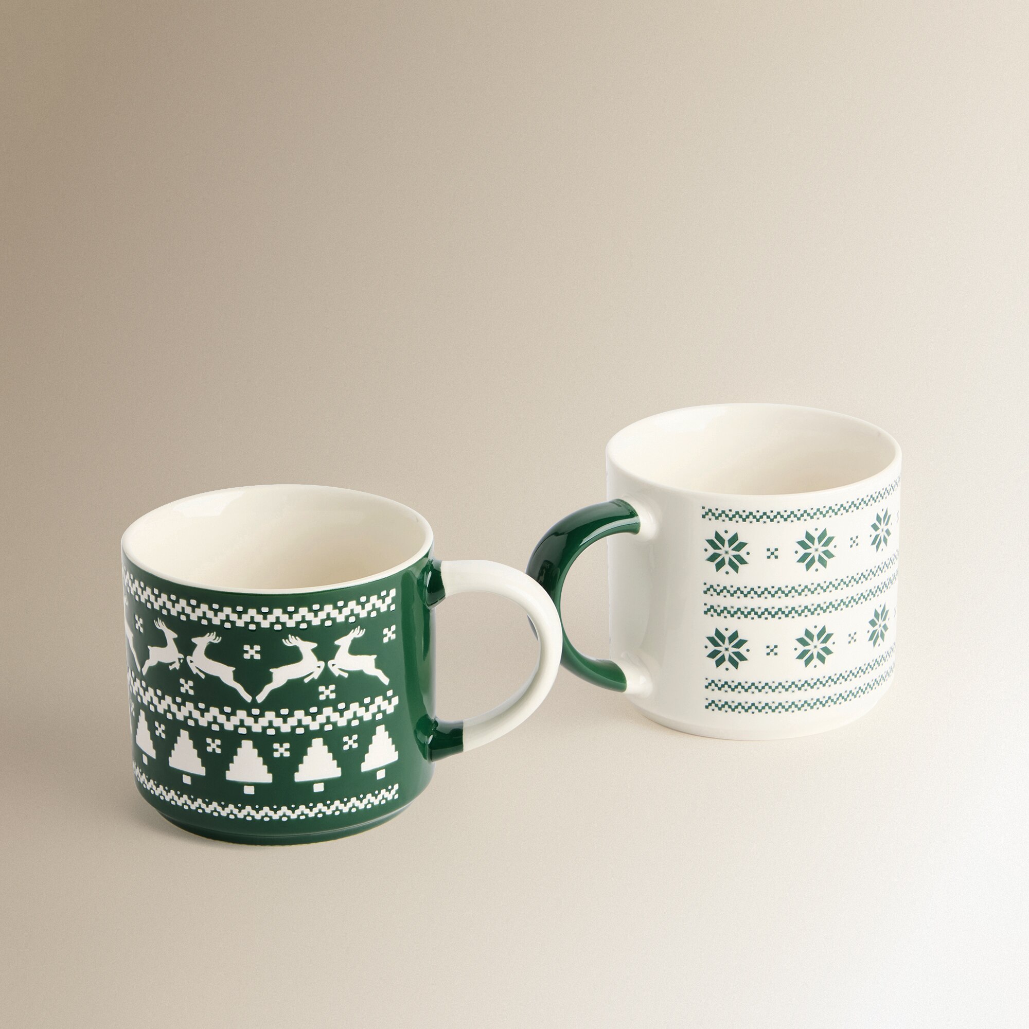 Taza mug Ciervo Navidad Verde-2