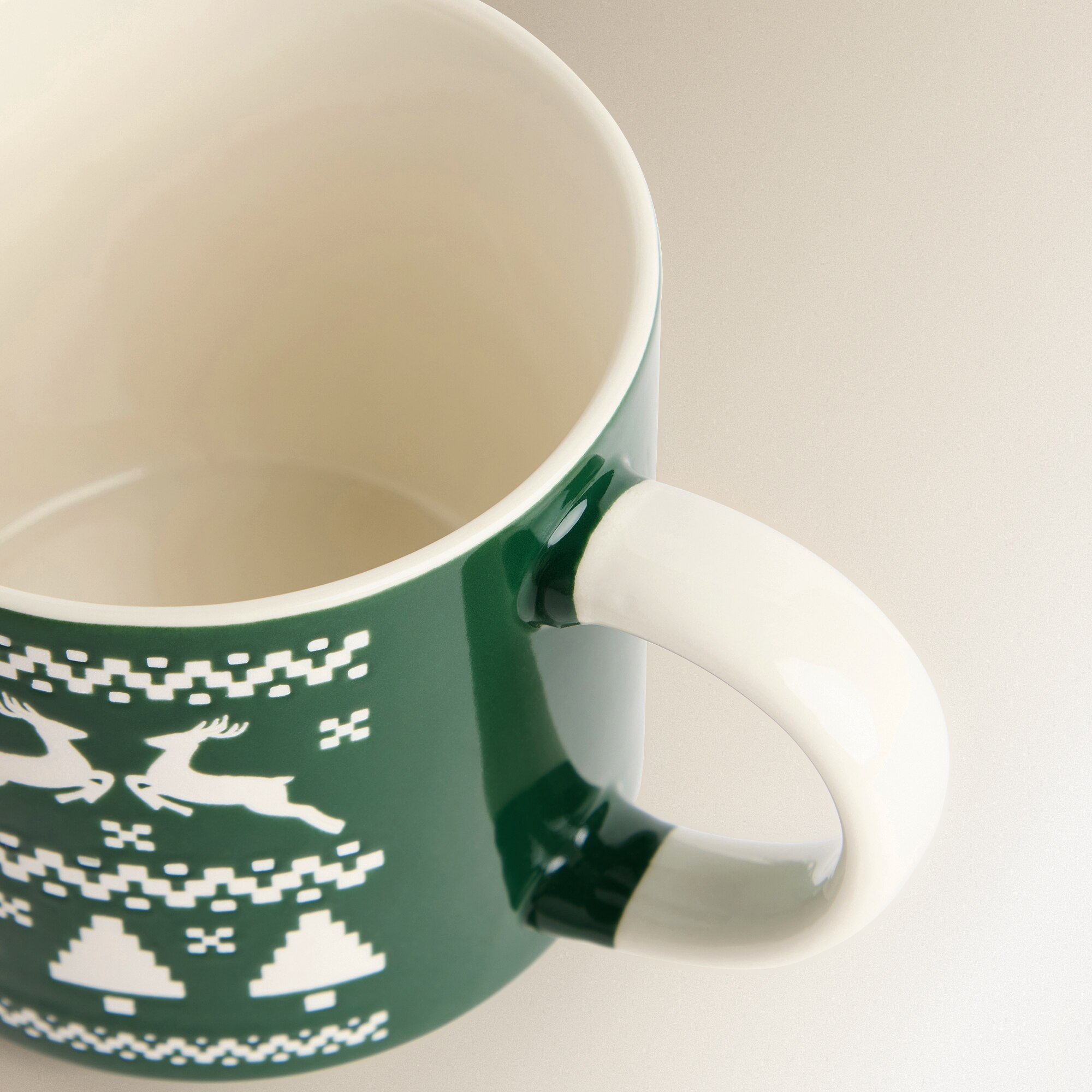 Taza mug Ciervo Navidad Verde-4