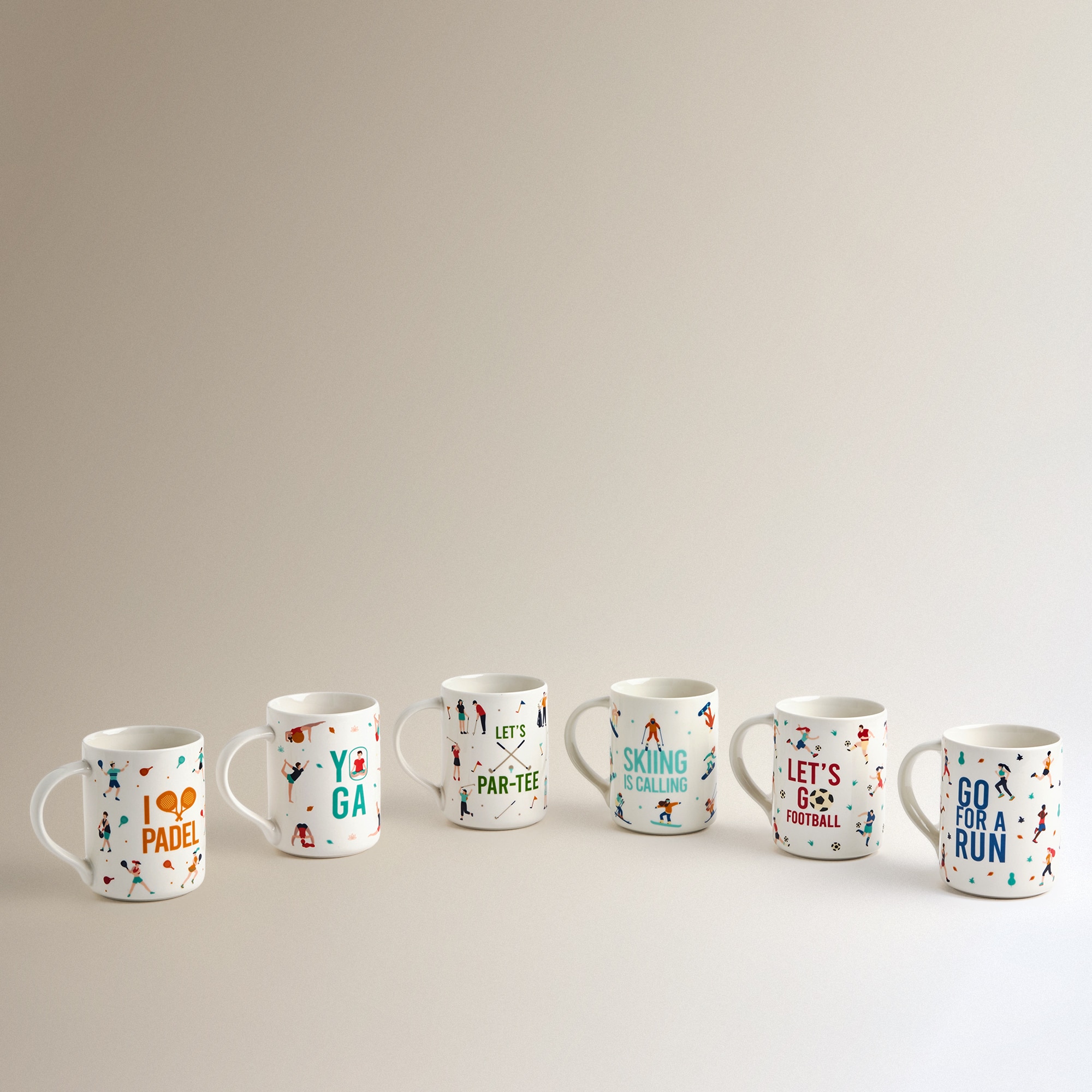 Taza Esquí Deportes Multicolor-4