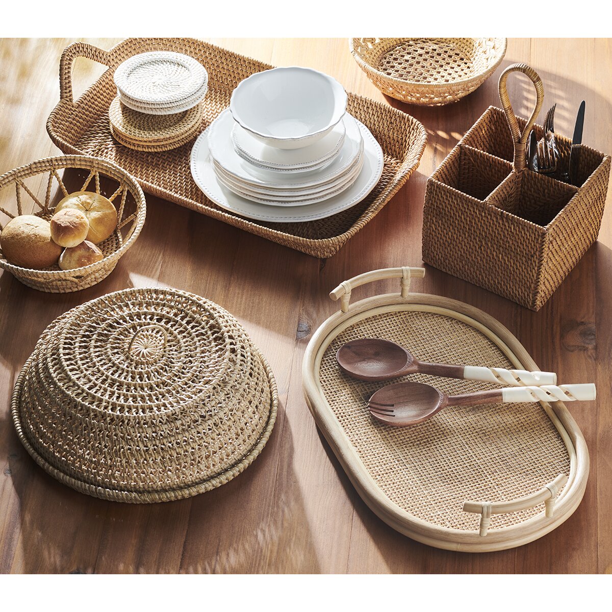 Soporte de cubiertos Malang El Corte Inglés - Natural Natural-4