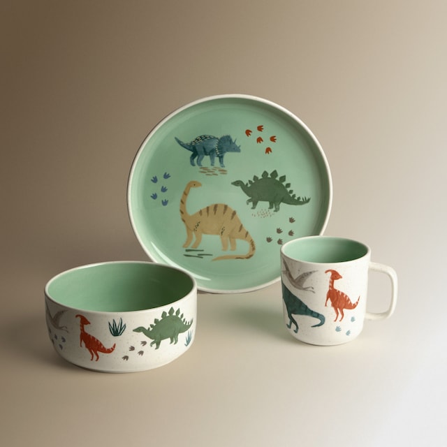 Imagem 0 de Conjunto Infantil de 3 Peças New Dinos