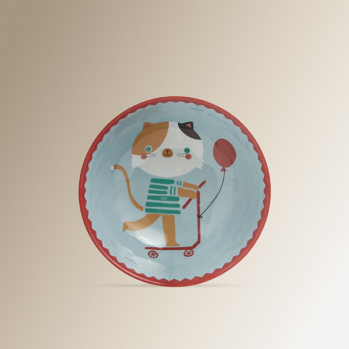 Cuenco infantil de melamina Cat Basics El Corte Inglés Azul-3