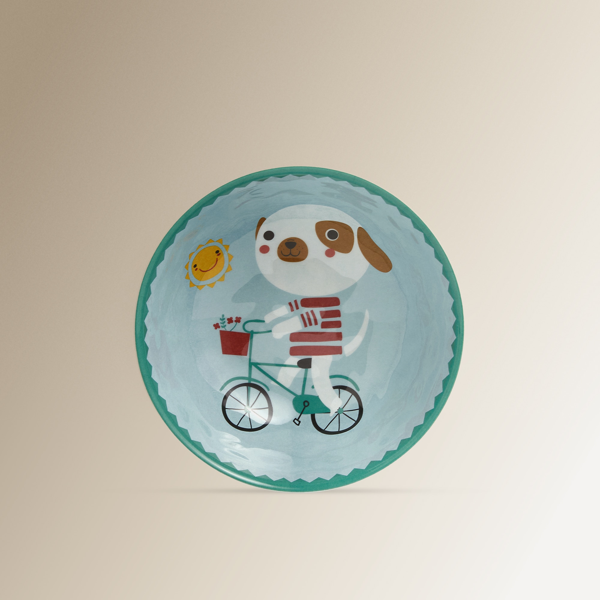 Cuenco infantil de melamina Dog Basics El Corte Inglés Azul-3