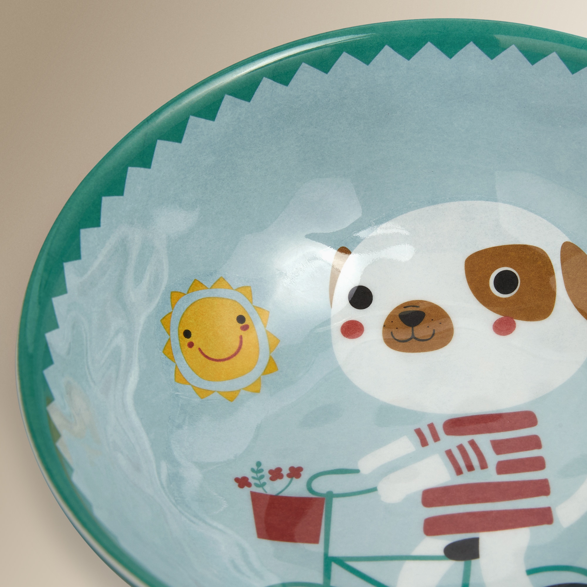 Cuenco infantil de melamina Dog Basics El Corte Inglés Azul-4