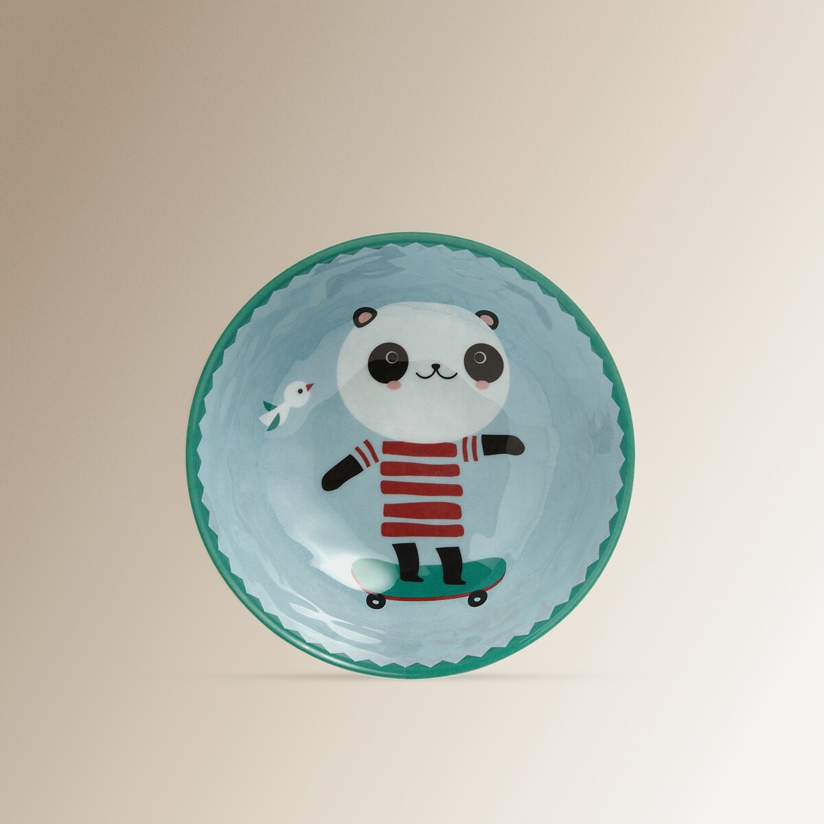 Cuenco infantil de melamina Panda Basics El Corte Inglés Azul-3