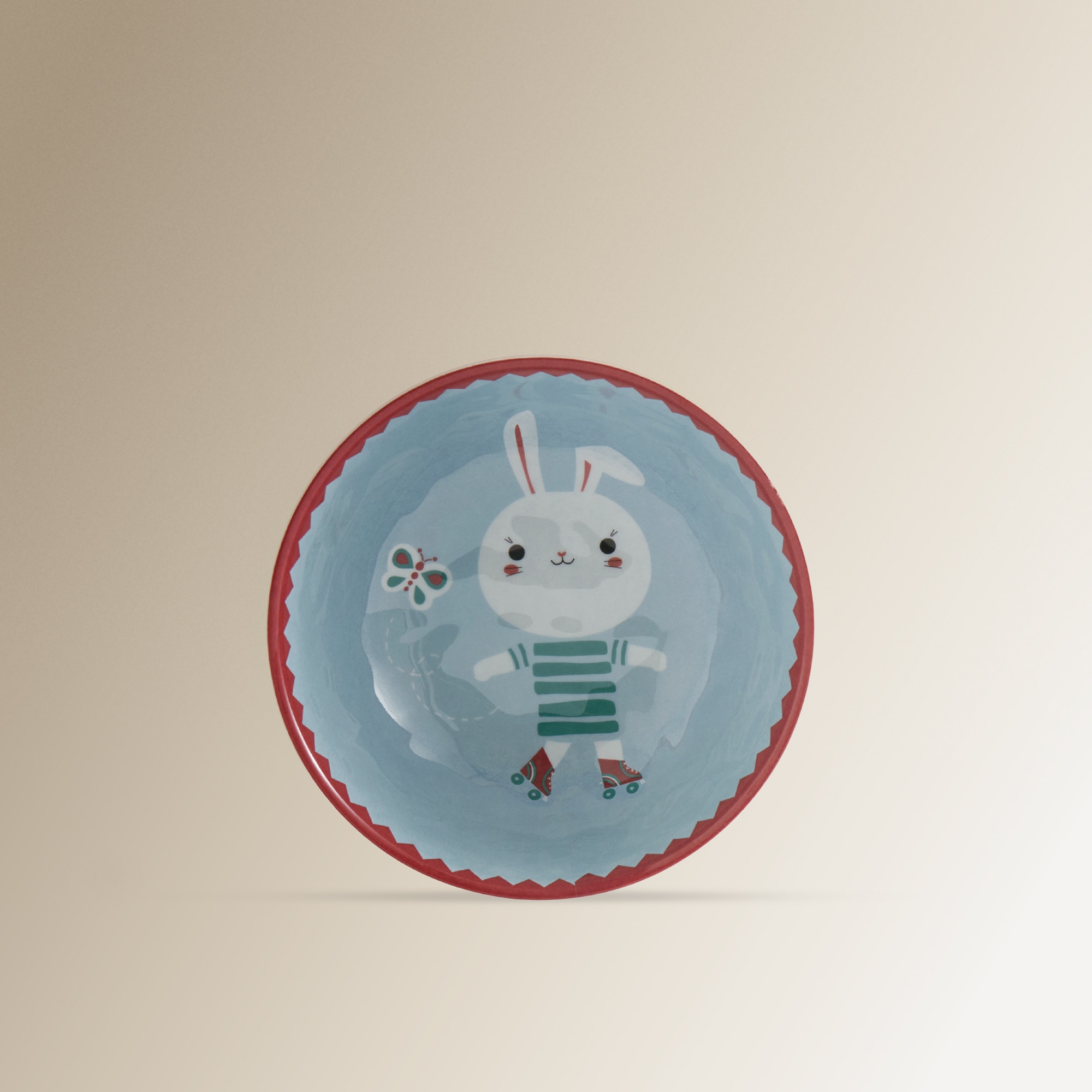 Cuenco infantil de melamina Rabbit Basics El Corte Inglés Azul-4