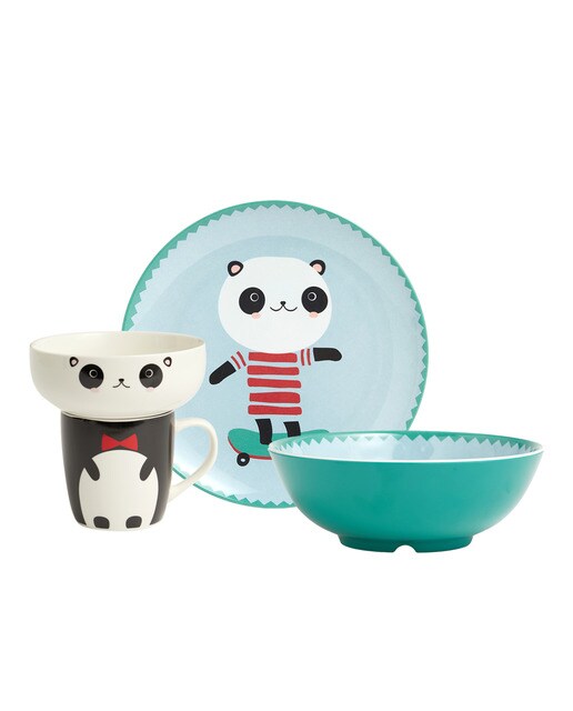 Imagen 0 de Vajilla infantil por piezas Panda Basics El Corte Inglés
