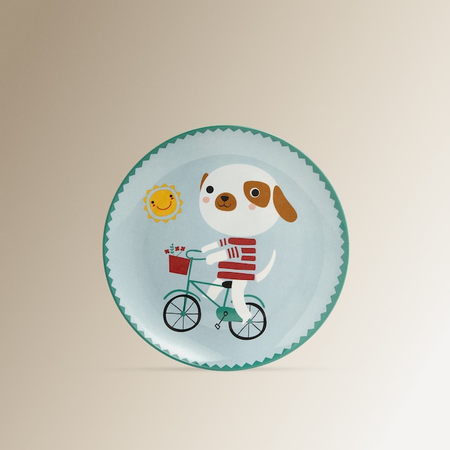 Imagen 0 de Plato infantil de melamina Dog Basics El Corte Inglés