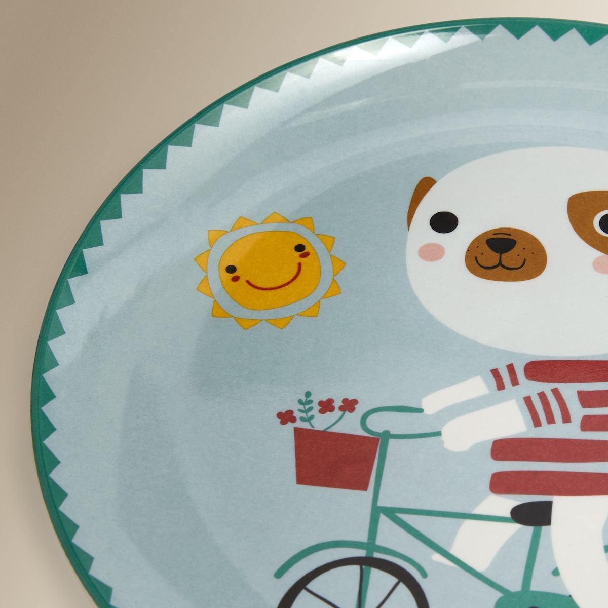 Plato infantil de melamina Dog Basics El Corte Inglés Azul-4