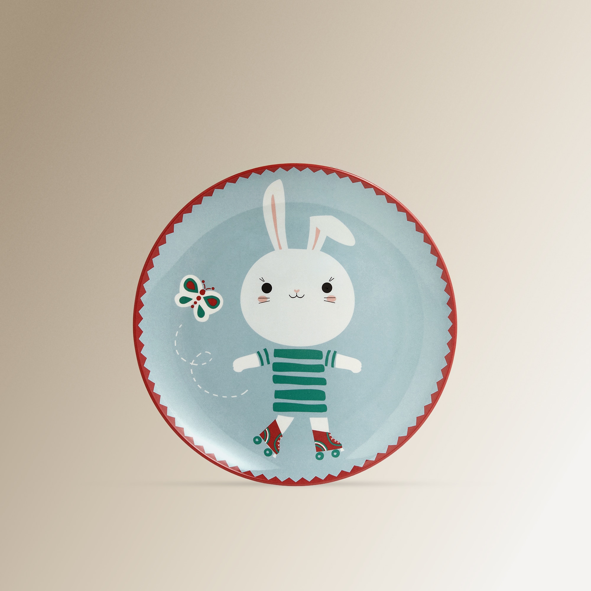 Plato infantil de melamina Rabbit Basics El Corte Inglés Azul-2