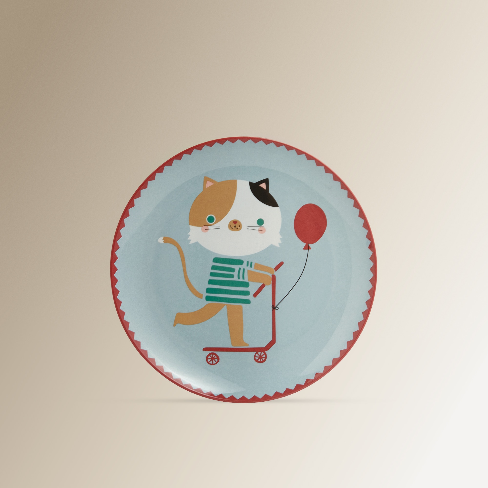 Plato infantil de melamina Cat Basics El Corte Inglés Azul-2