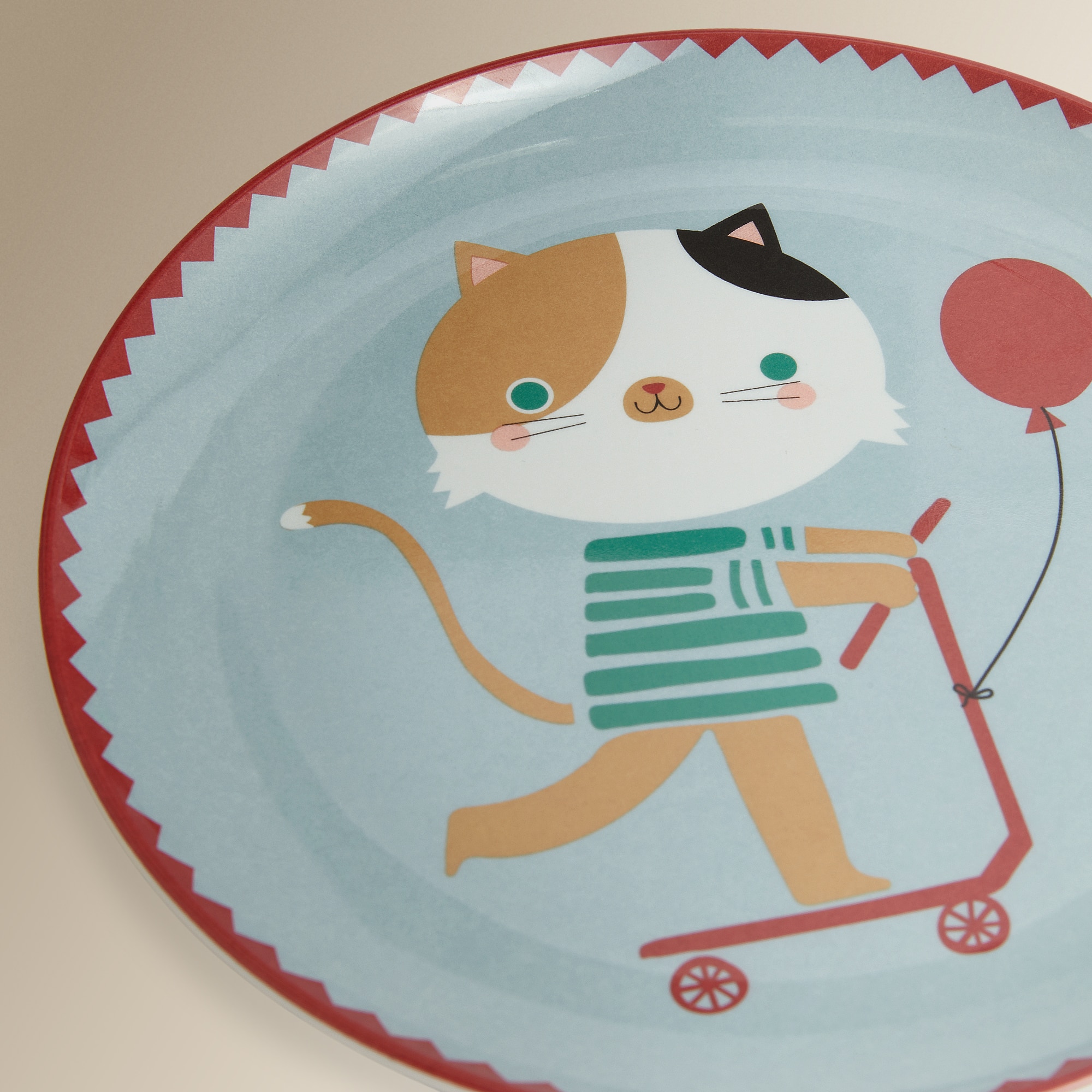 Plato infantil de melamina Cat Basics El Corte Inglés Azul-4